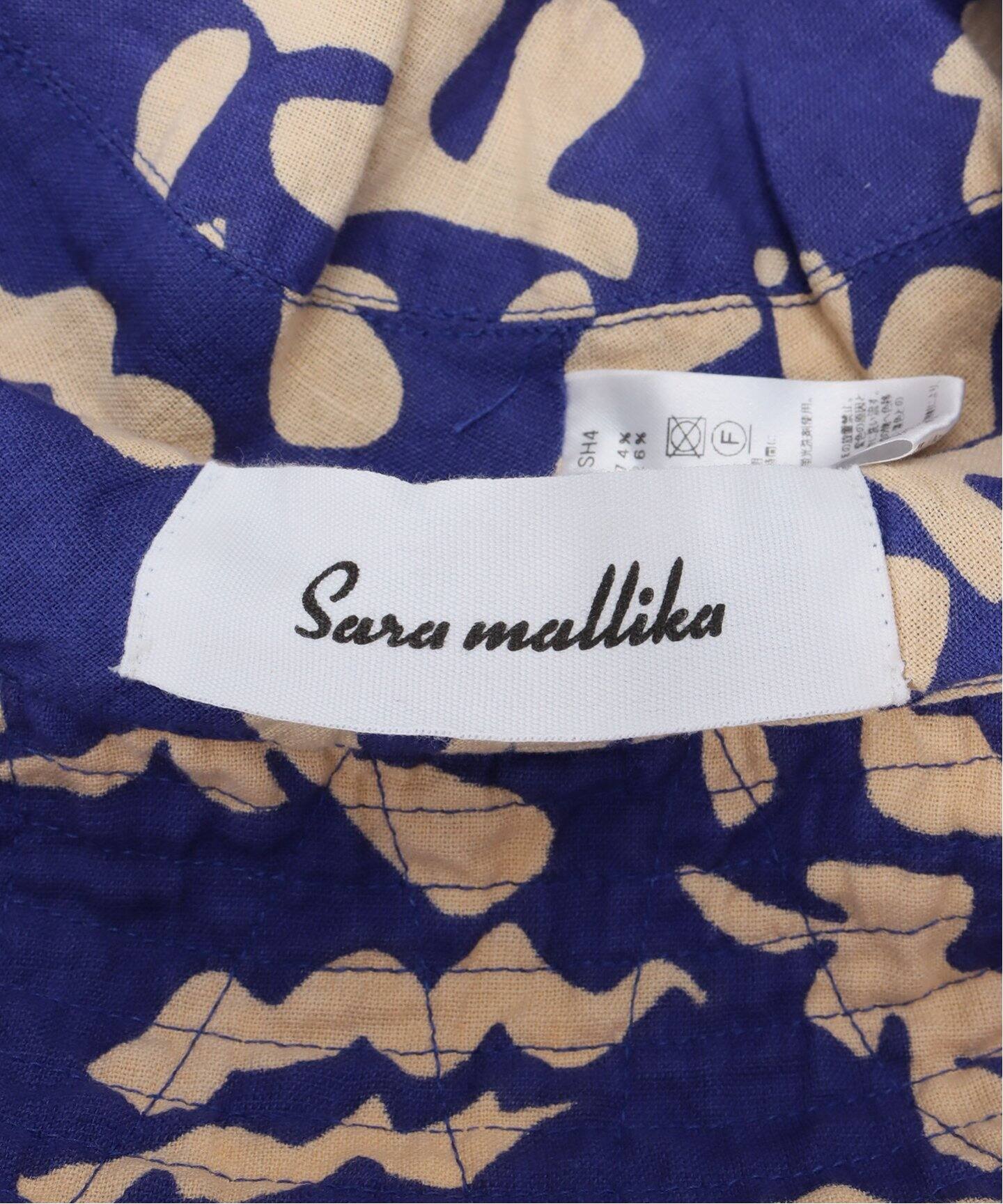 SARA MALLIKA/サラマリカ】コットンリネンフラワープリントハット 