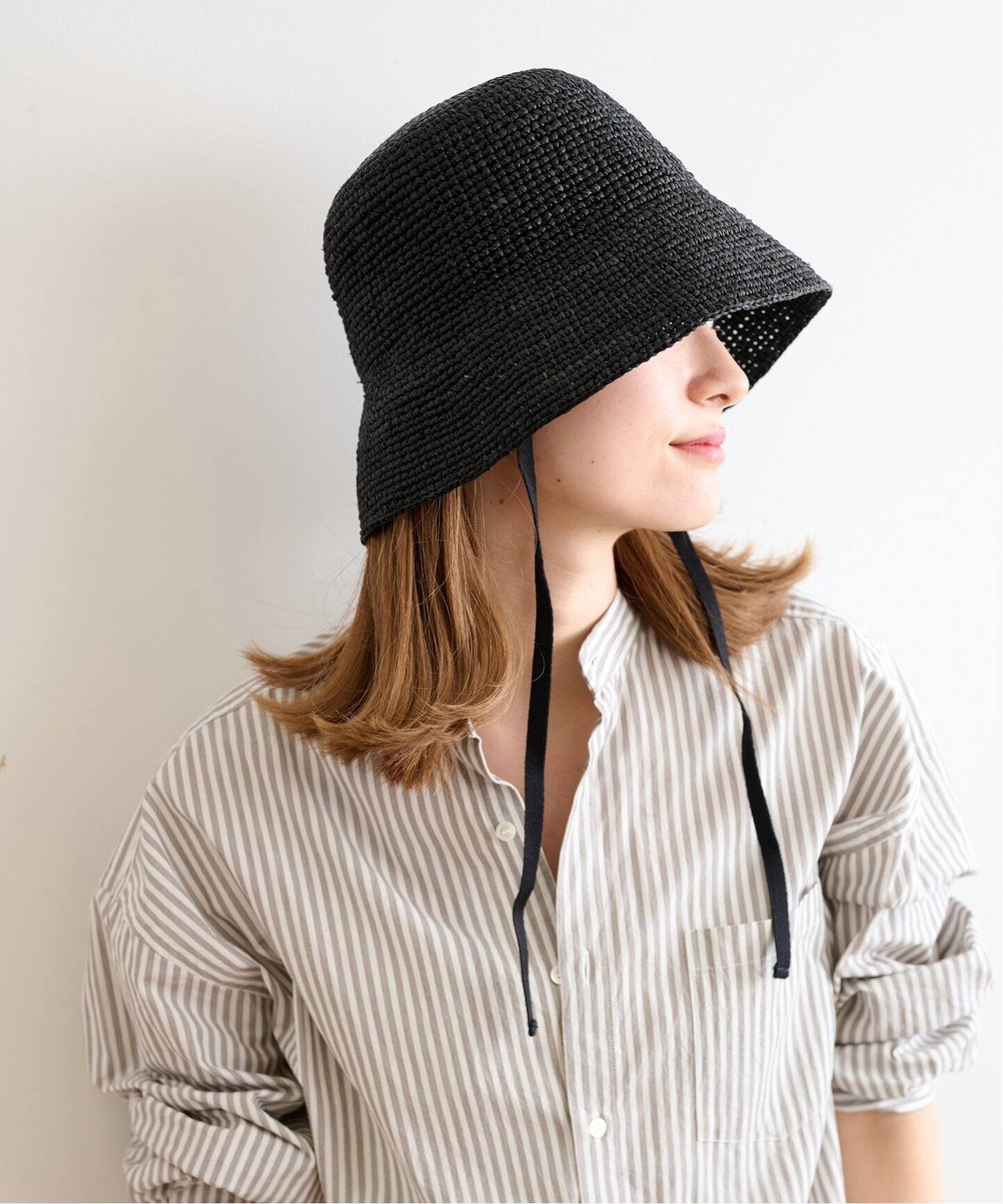 MAISON N.H PARIS/メゾン エヌ アッシュ パリ】Raffia ハット（ハット 