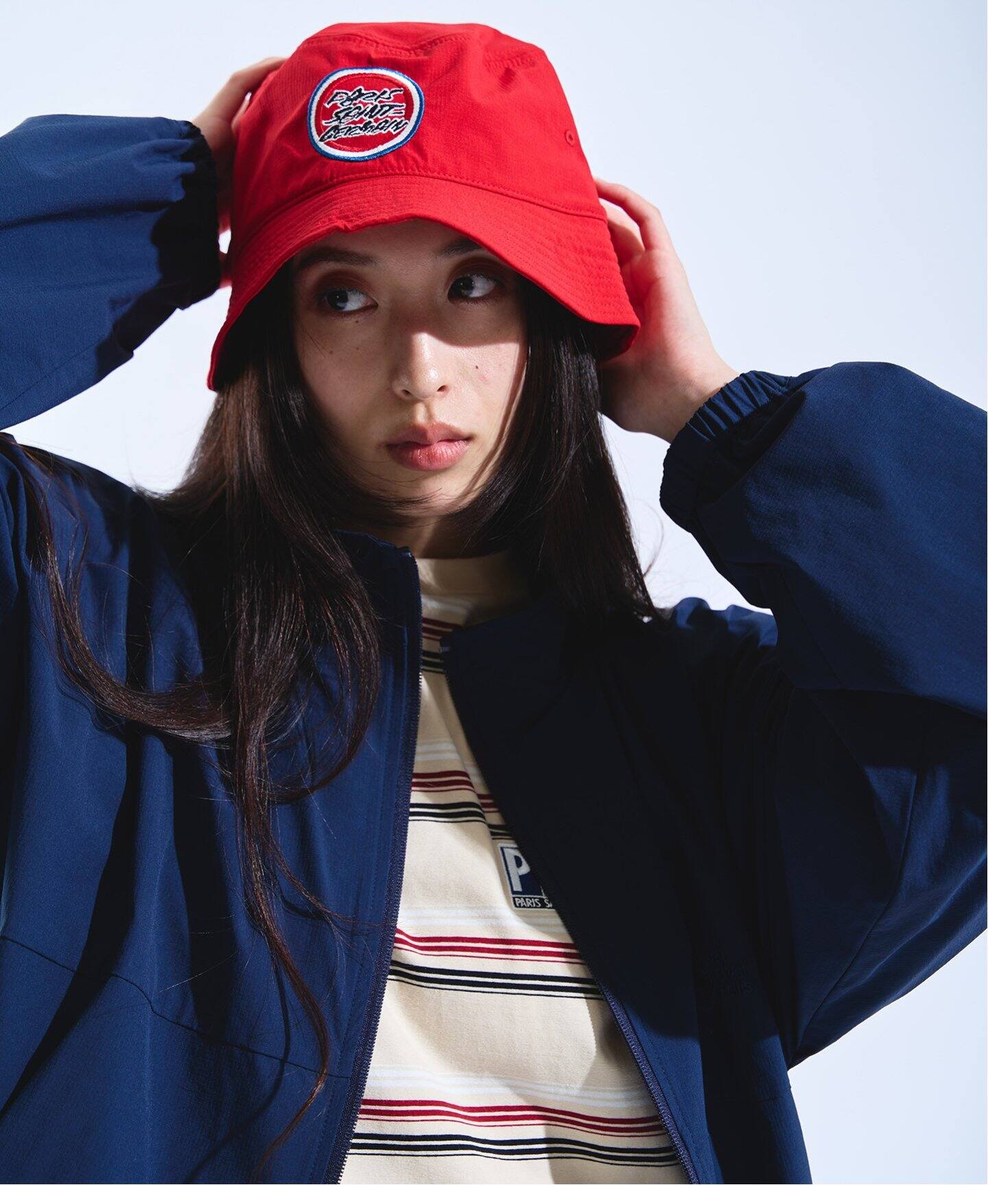 【NEW ERA】PSG パリ・サンジェルマン バケットハット バケットハット PARIS SAINT GERMAIN ピンク × ブラック