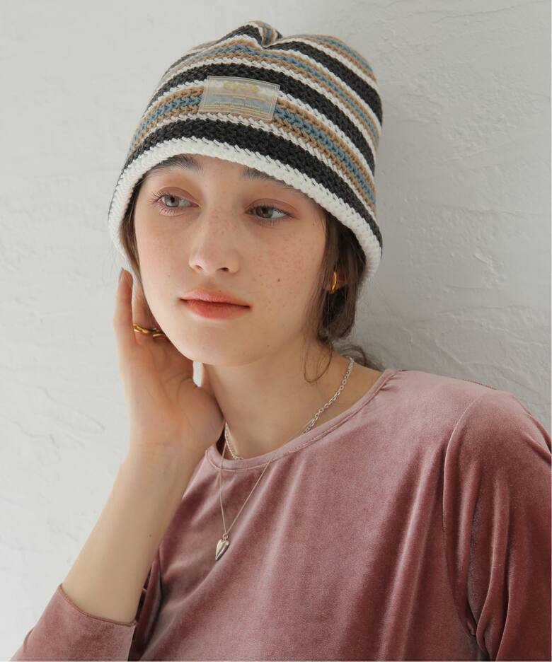 Cycle by myob】 MULTI BORDER KNIT CAP:ニットキャップ（ニット 