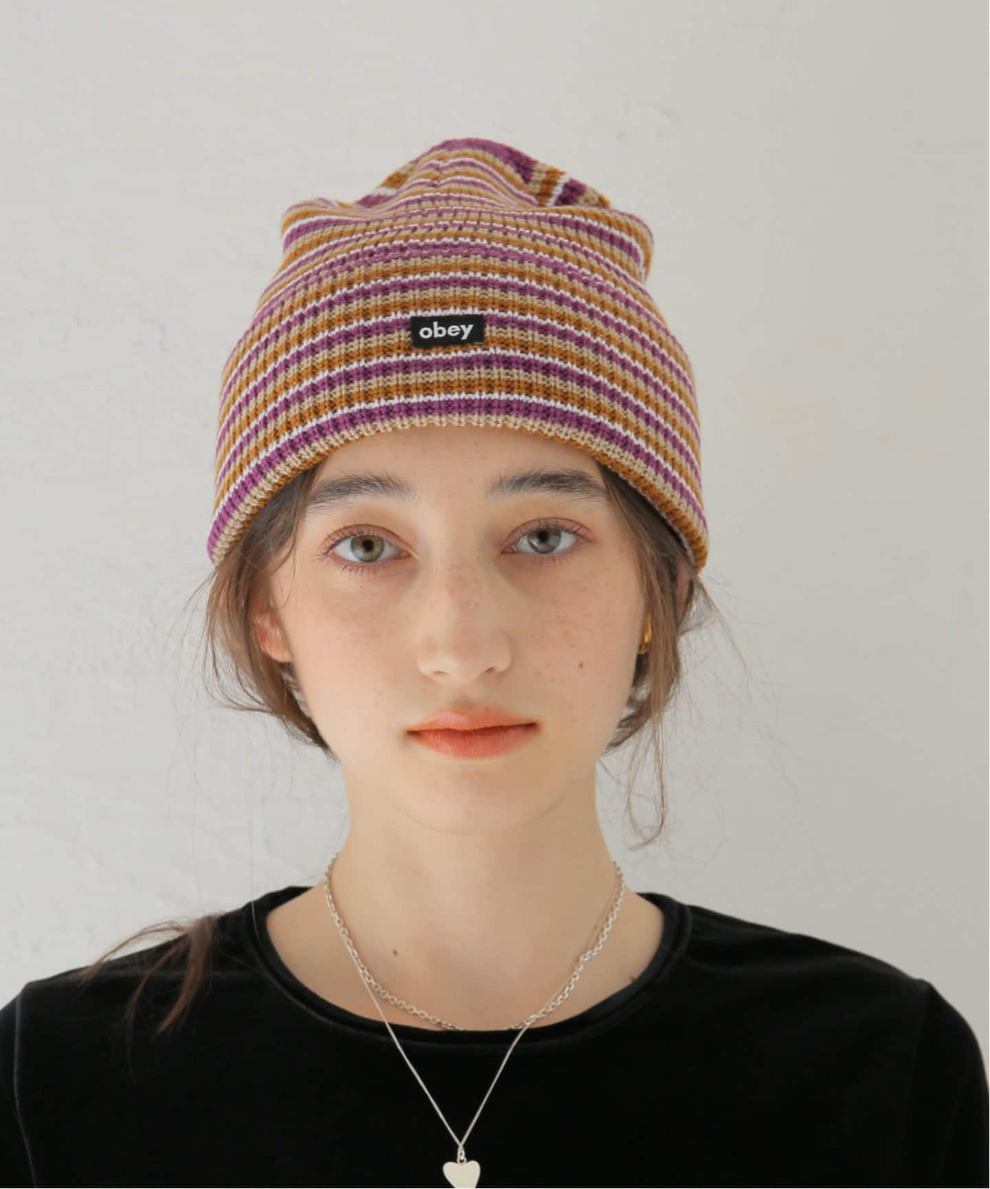 【NEW限定品】 OBEY / オベイ】LOOSE GROOVE BEANIE：ニットキャップ（ニット 帽子