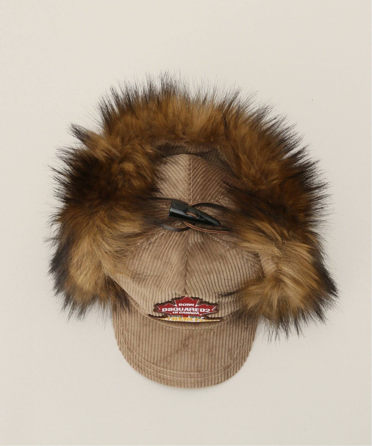 DSQUARED2/ディースクエアード】 VELLUTO PATCH HAT（キャップ）｜L 