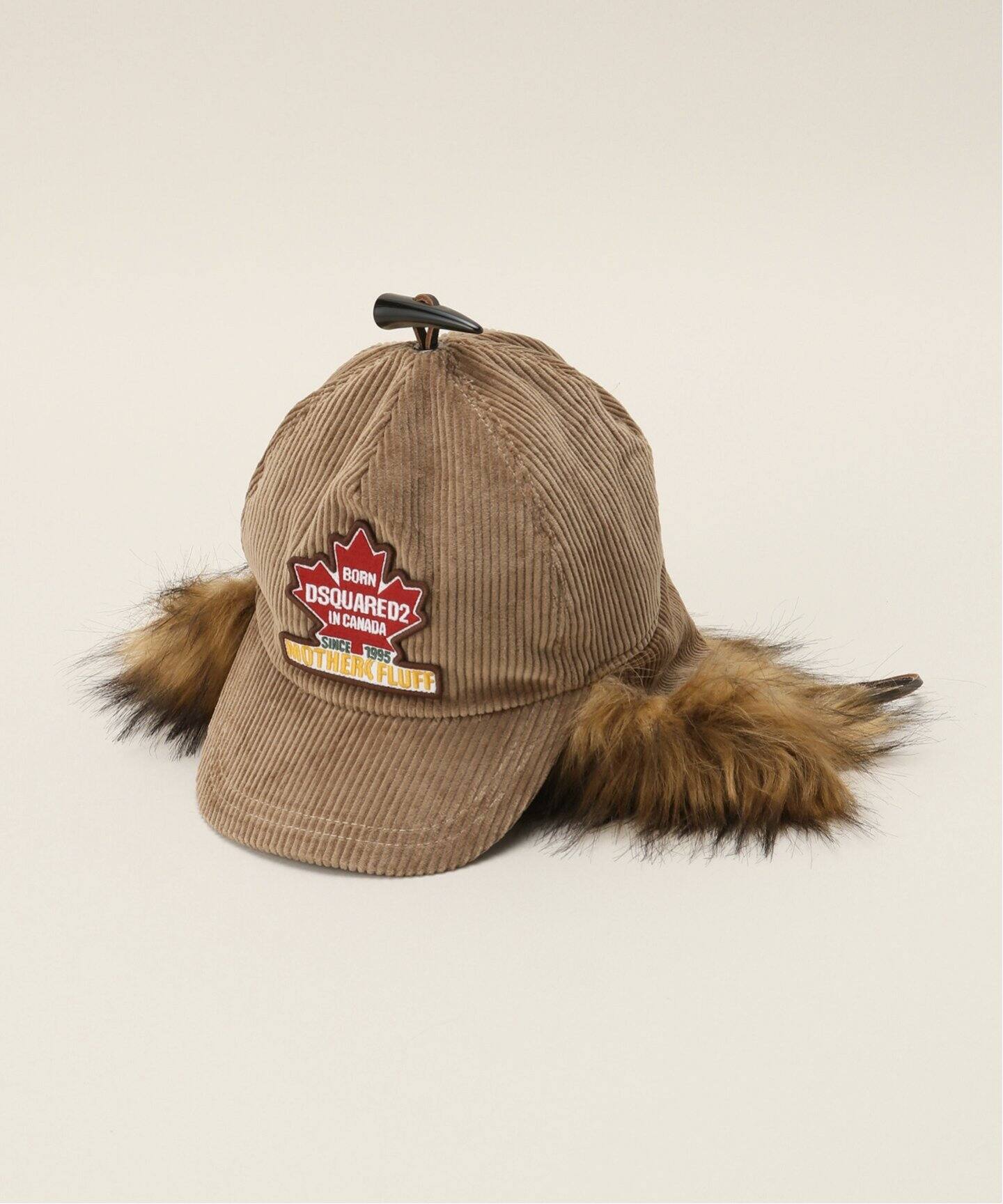 DSQUARED2/ディースクエアード】 VELLUTO PATCH HAT（キャップ）｜L 