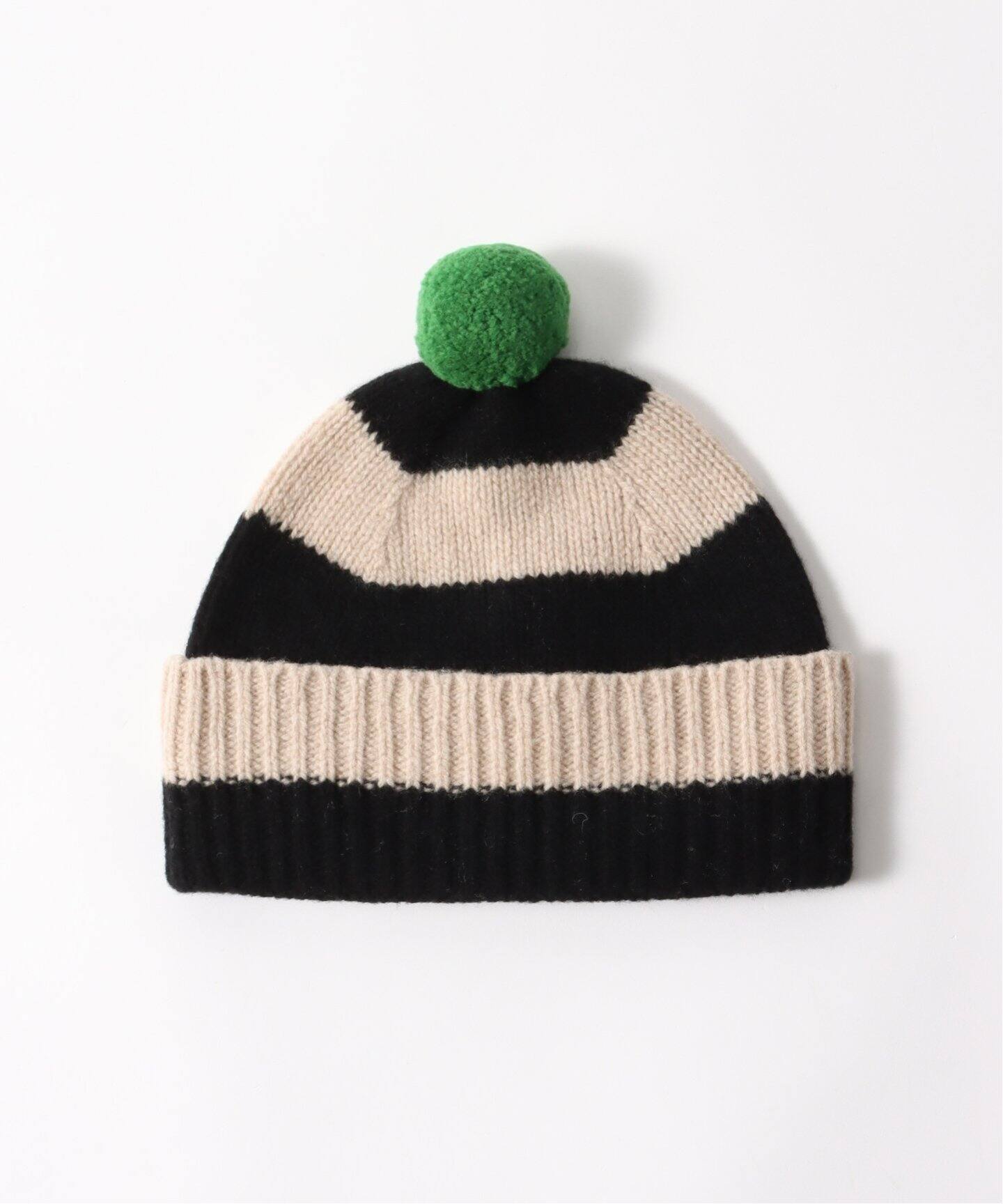 JO GORDON / ジョーゴードン】Stripe Pompom Hat（ニットキャップ  