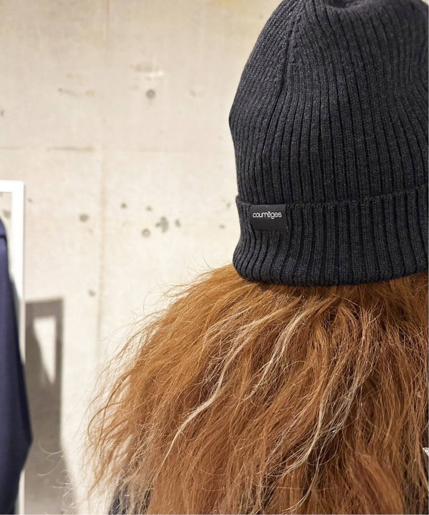 COURREGES/クレージュ】AC RIB KNIT HAT（ニットキャップ・ビーニー  