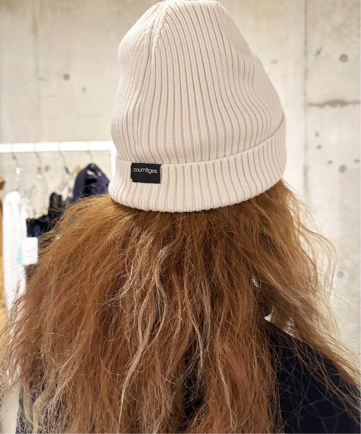COURREGES/クレージュ】AC RIB KNIT HAT（ニットキャップ・ビーニー  