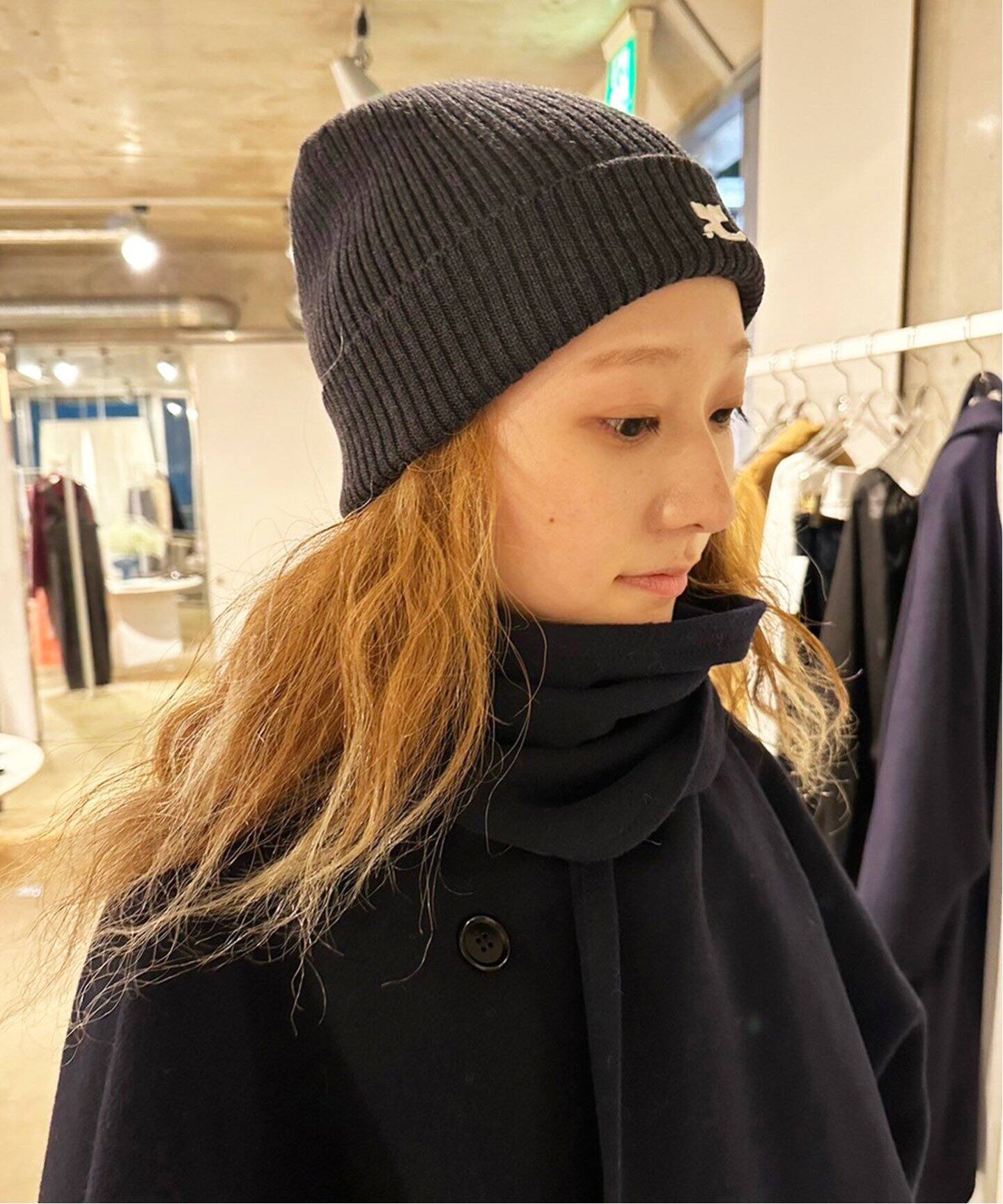 COURREGES/クレージュ】AC RIB KNIT HAT（ニットキャップ・ビーニー  