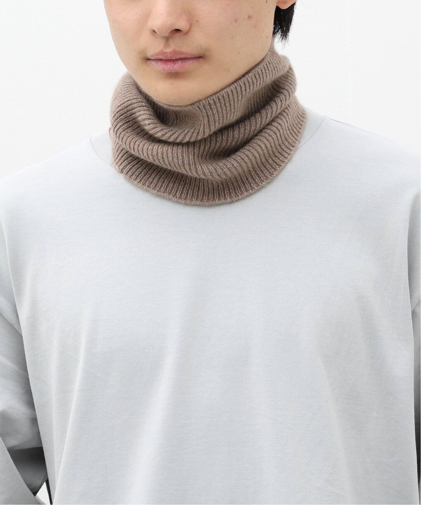 AURALEE / オーラリー】BABY CASHMERE KNIT NECK WARMER（スカーフ  