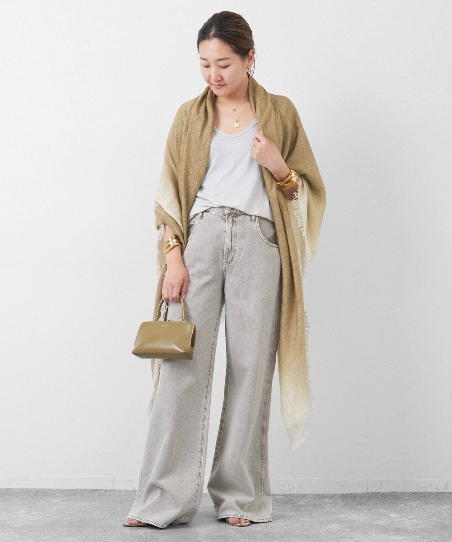 ALONPI CASHMERE / アロンピ カシミヤ】 140*200 ストール（ストール 