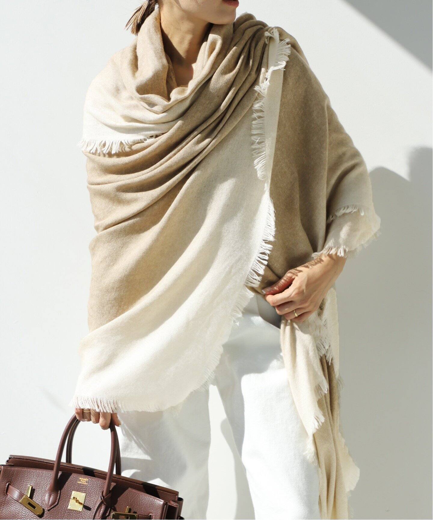 ALONPI CASHMERE / アロンピ カシミヤ】 140*200 ストール（ストール 