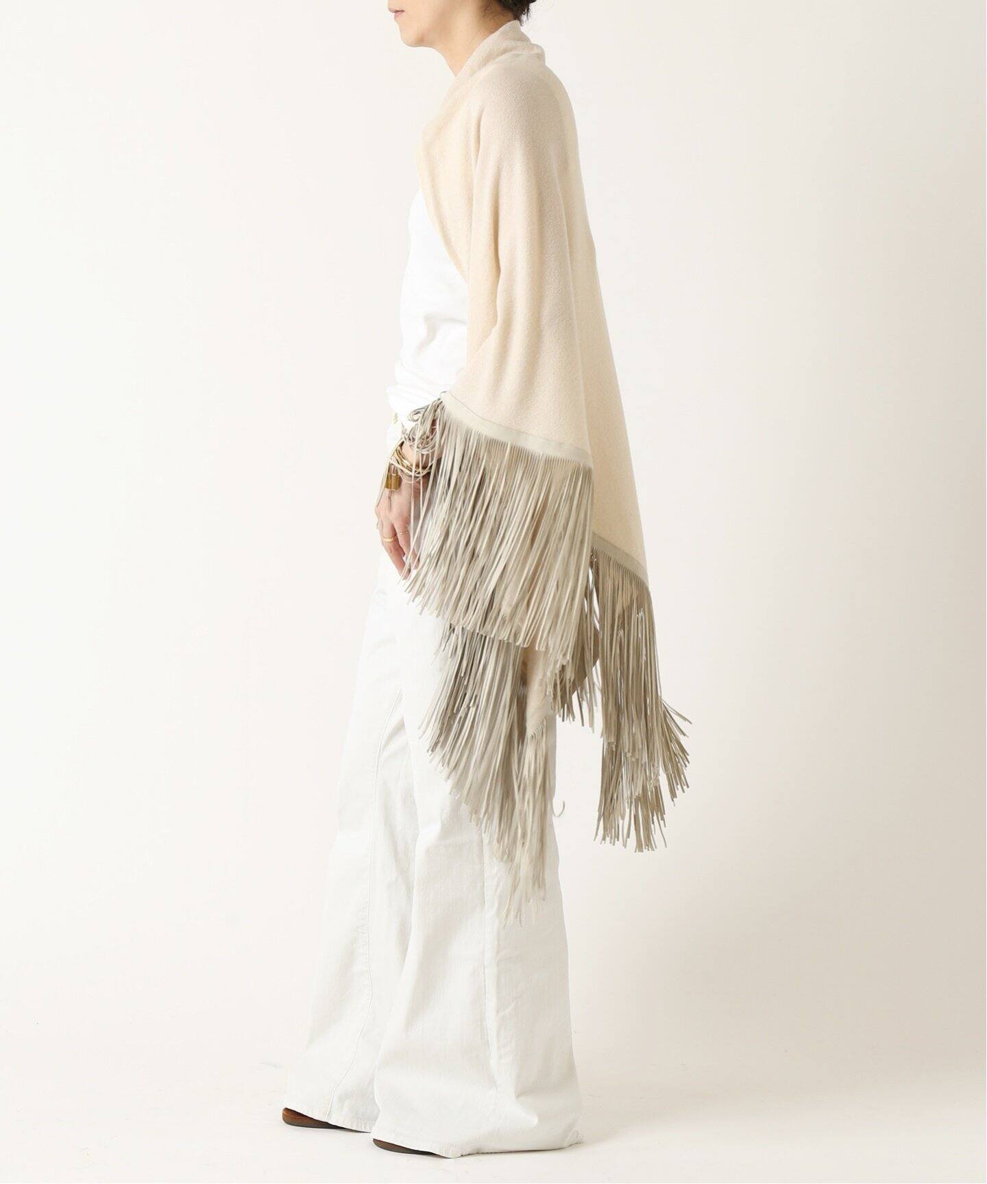 MIXIK/ミクシック】CASHMERE FRINGE ストール（ストール）｜MUSE de  