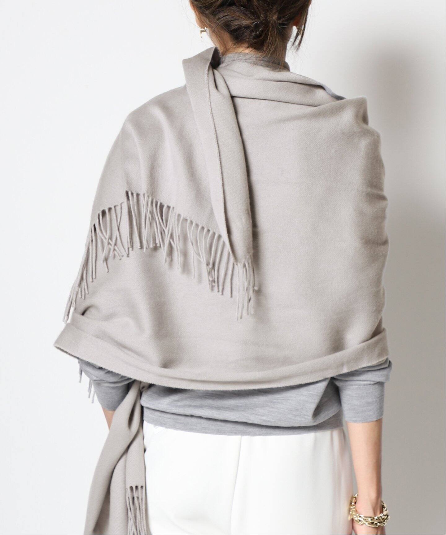 ドゥーズィエムクラス MUSE 安っぽくっ 大判ストール ポンチョ 