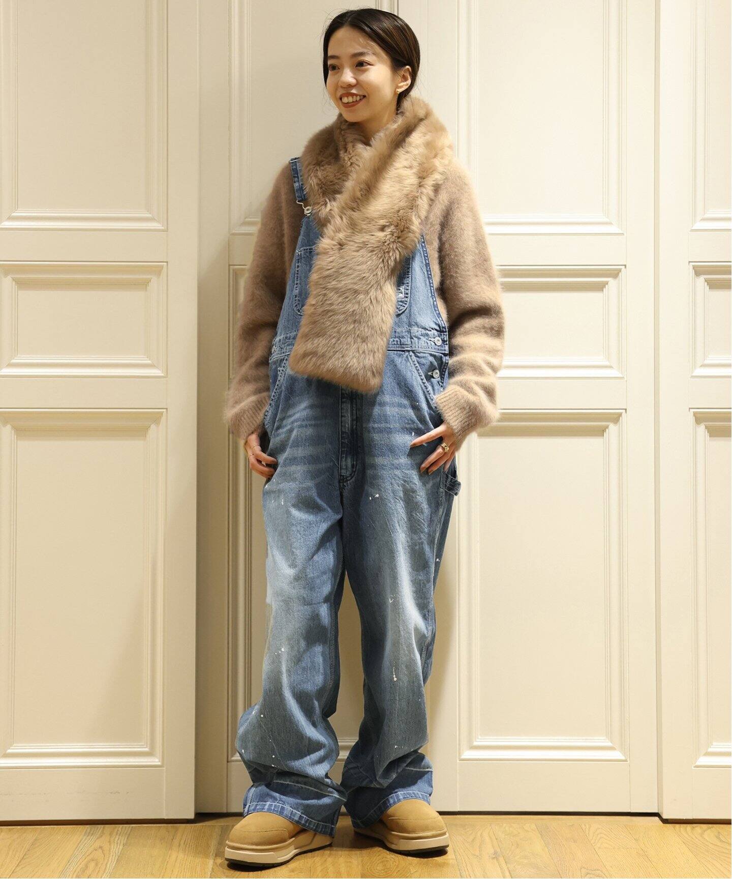 KARL DONOGHUE/カールドノヒュー】LAMBSKIN ショール（ストール  