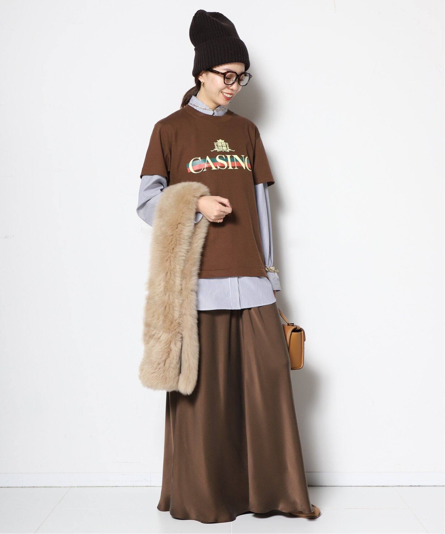 KARL DONOGHUE/カールドノヒュー】LAMBSKIN ショール（ストール  