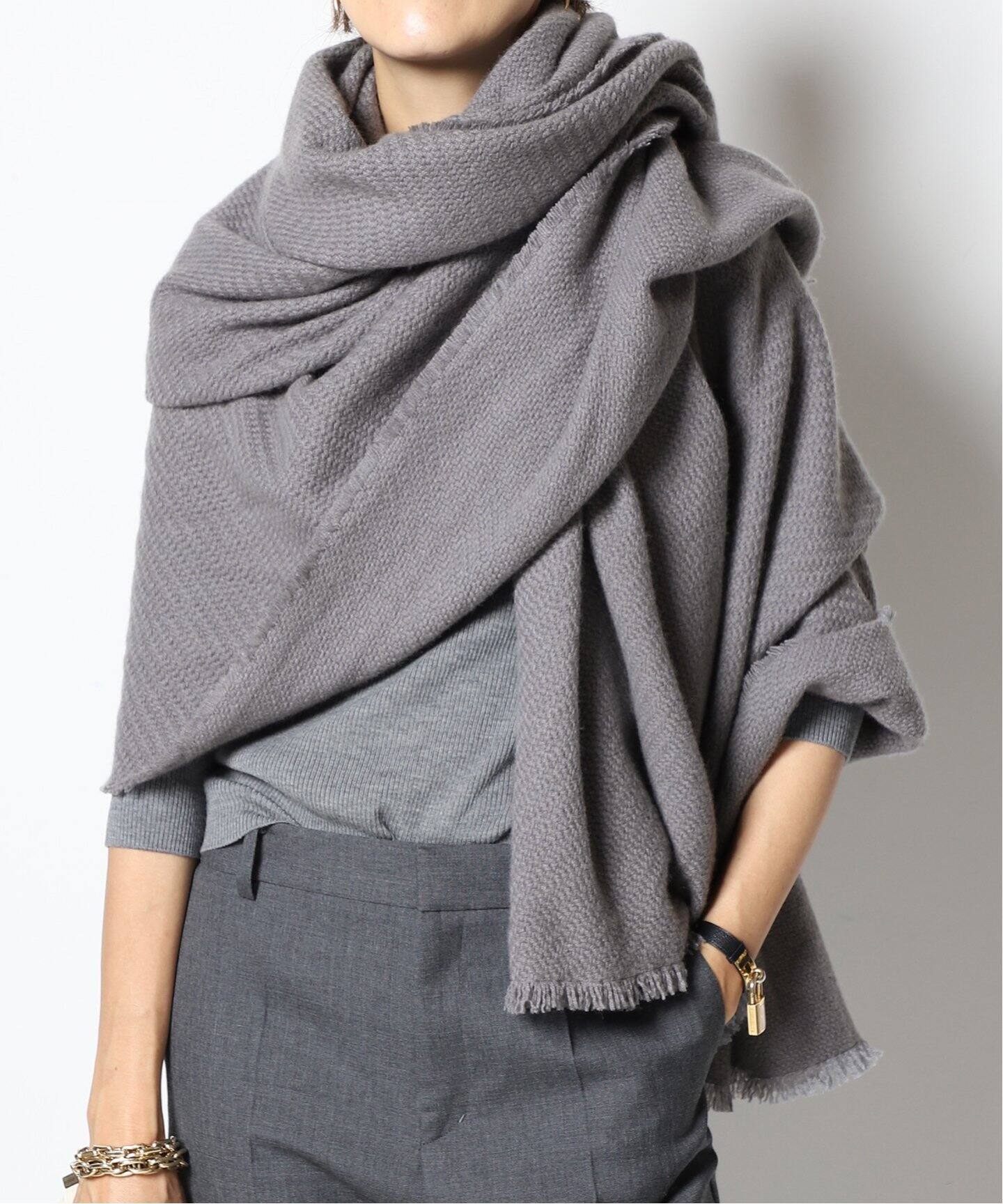 ALONPI CASHMERE/アロンピ カシミヤ】カシミヤストール（ストール 