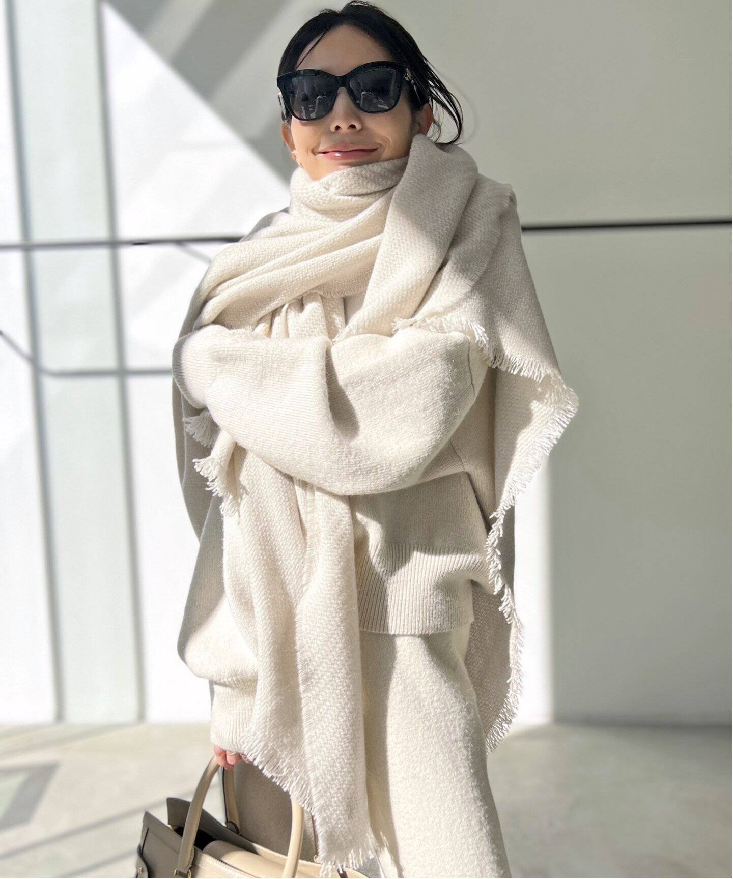 ALONPI CASHMERE / アロンピ カシミア】stole（マフラー）｜L  