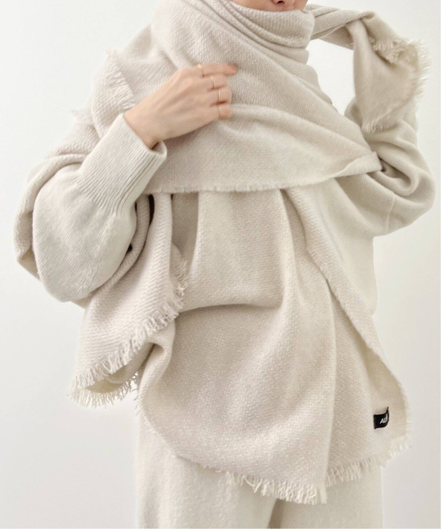 ALONPI CASHMERE / アロンピ カシミア】stole（マフラー）｜L 