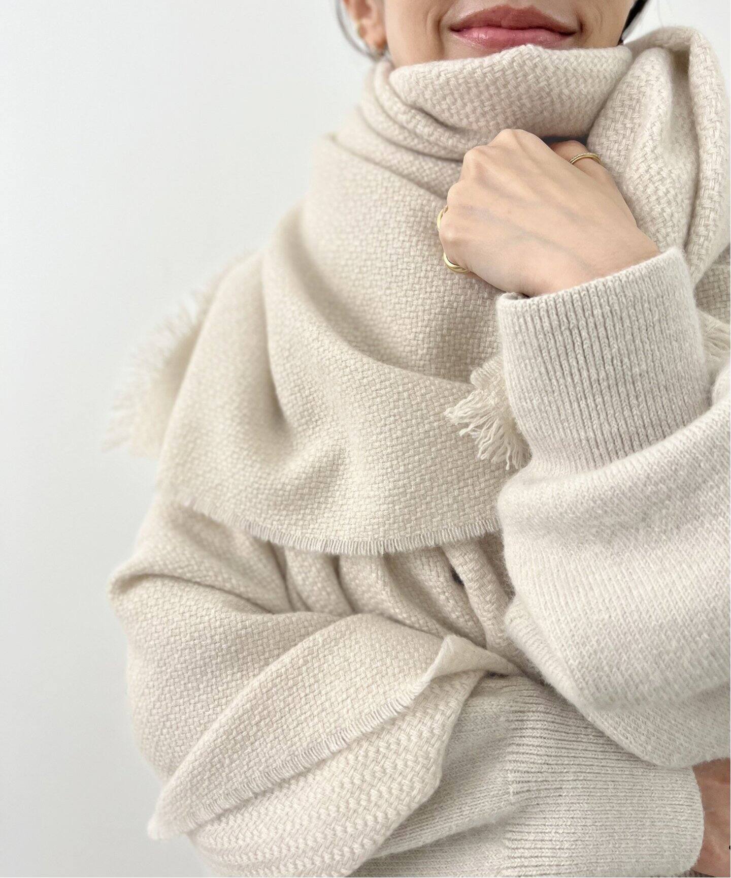 ALONPI CASHMERE / アロンピ カシミア】stole（マフラー）｜L  