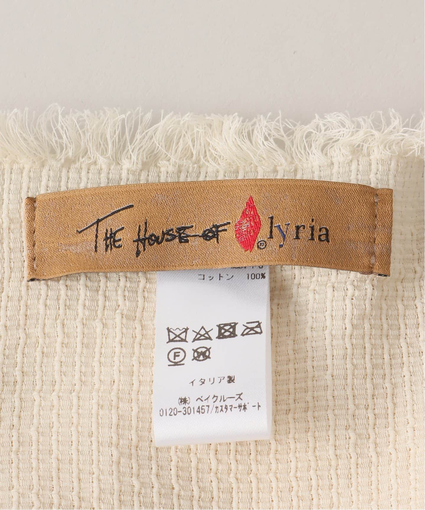 THE HOUSE OF LYRIA★ハウス オブ リリア　ストール　2024年 THE HOUSE OF LYRIA/ハウス オブ リリア】 COTTON LINEN ストール