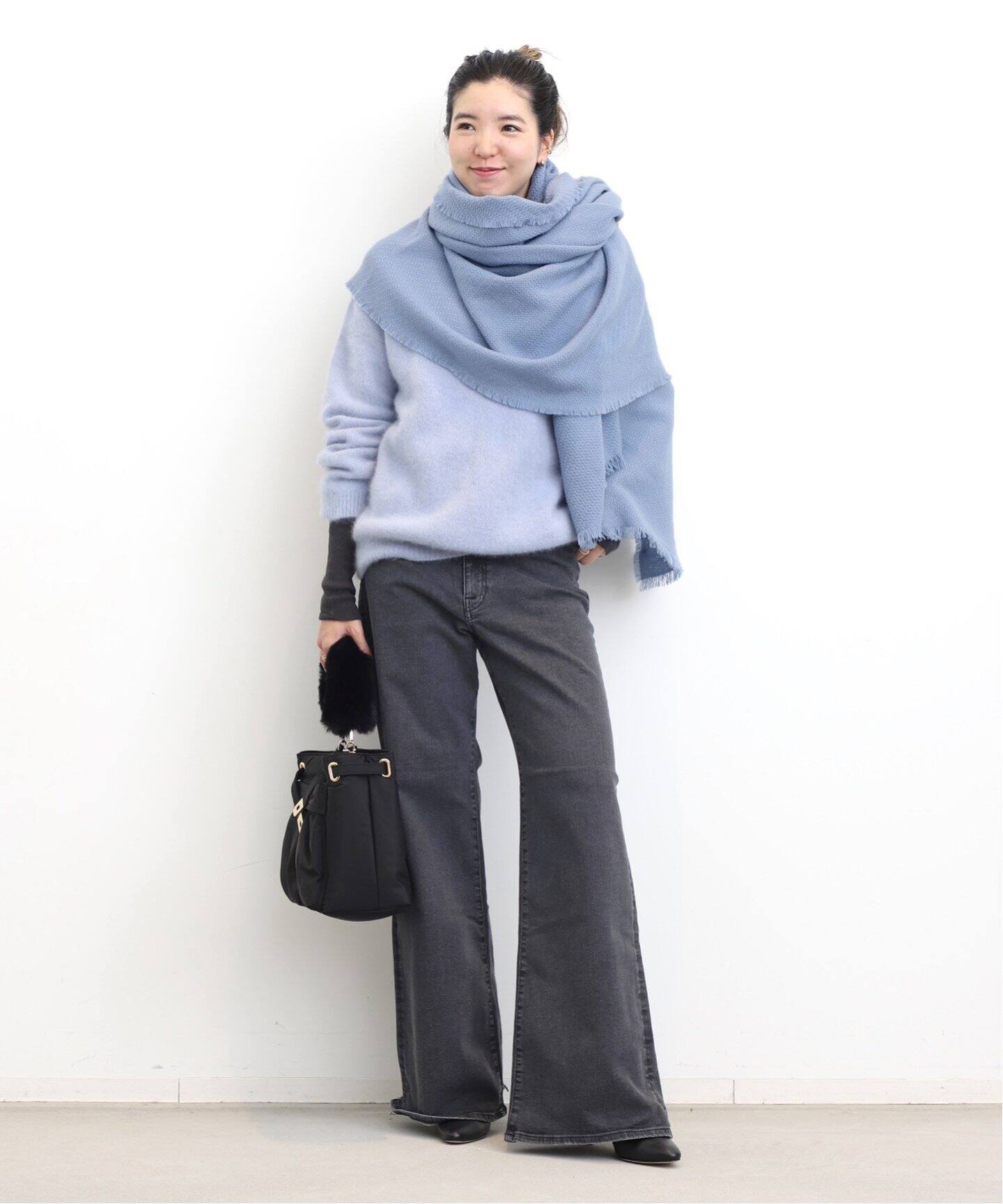 ALONPI/アロンピ】 CASHMERE STOLE（ストール）｜L