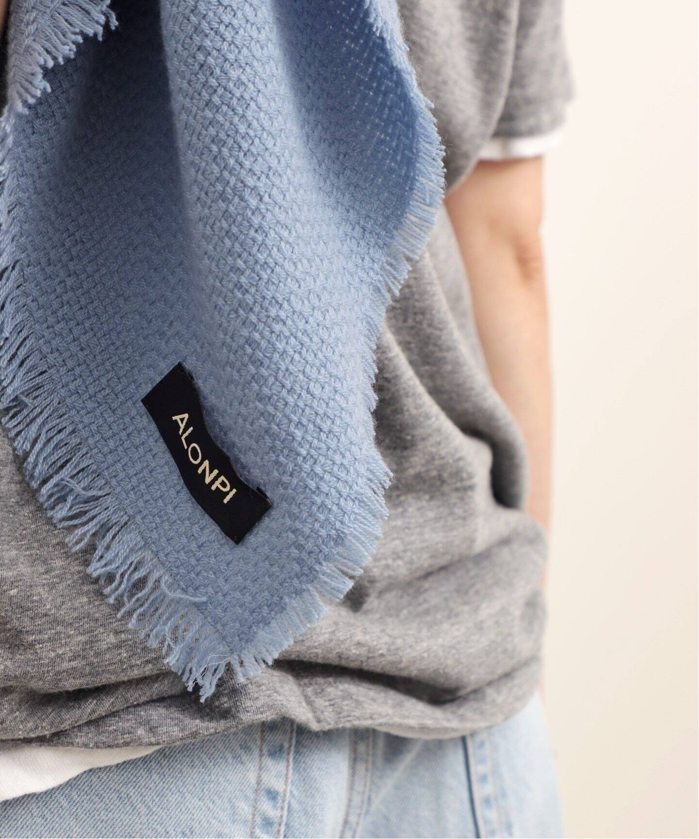 ALONPI/アロンピ】 CASHMERE STOLE（ストール）｜L