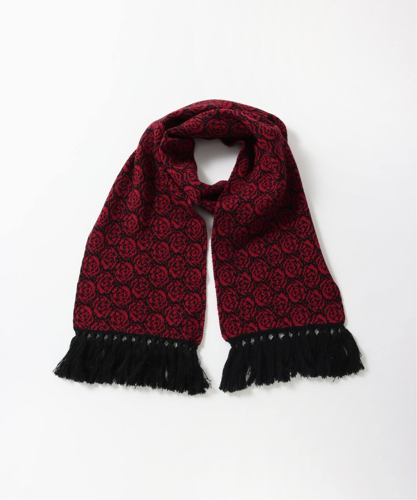 ERNEST W. BAKER / アーネストダブルベイカー】ROSE JACQUARD SCARF 