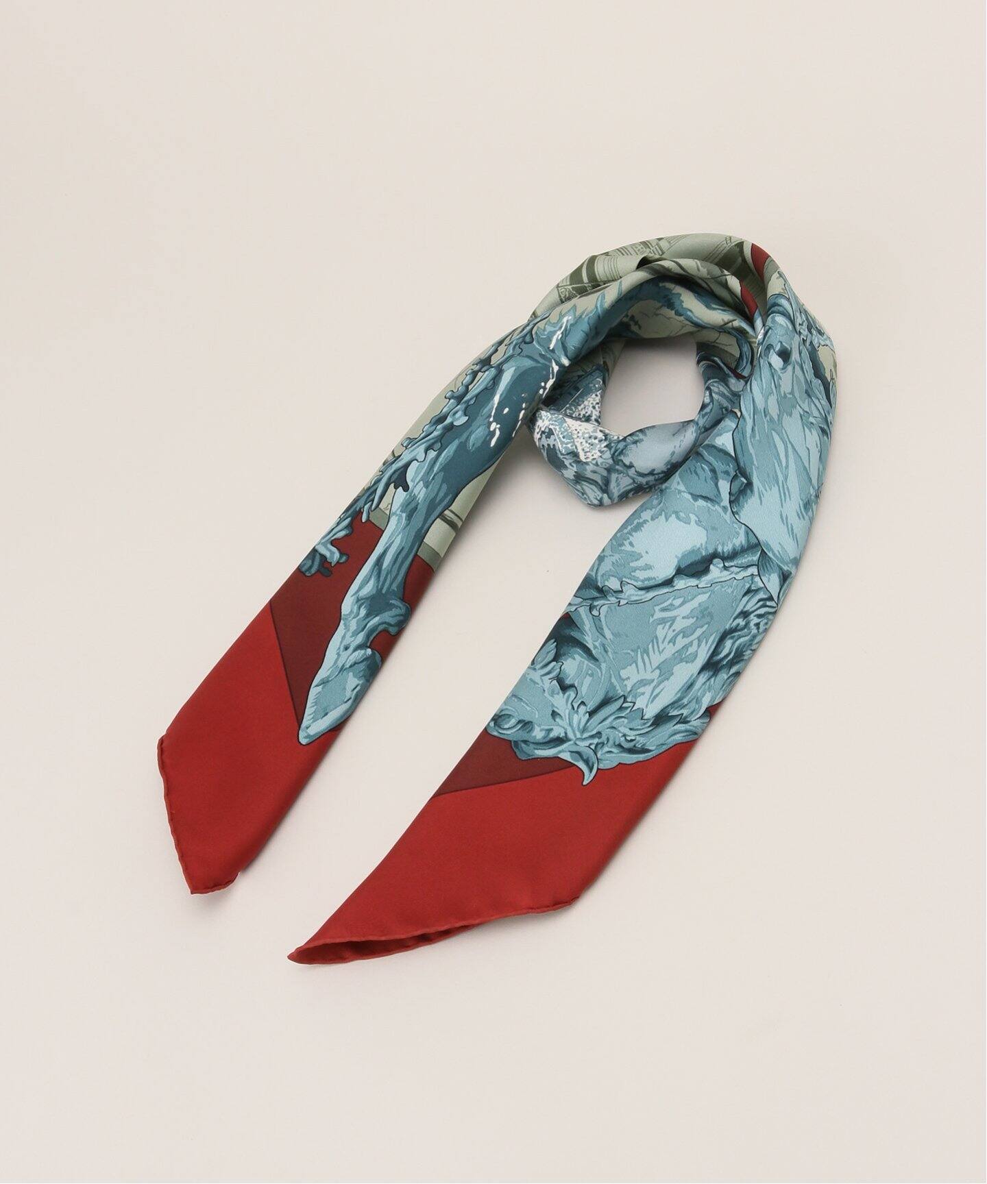 HERMES/エルメス 無くっ カレ90 自由の女神 リバティ スカーフ a_197 