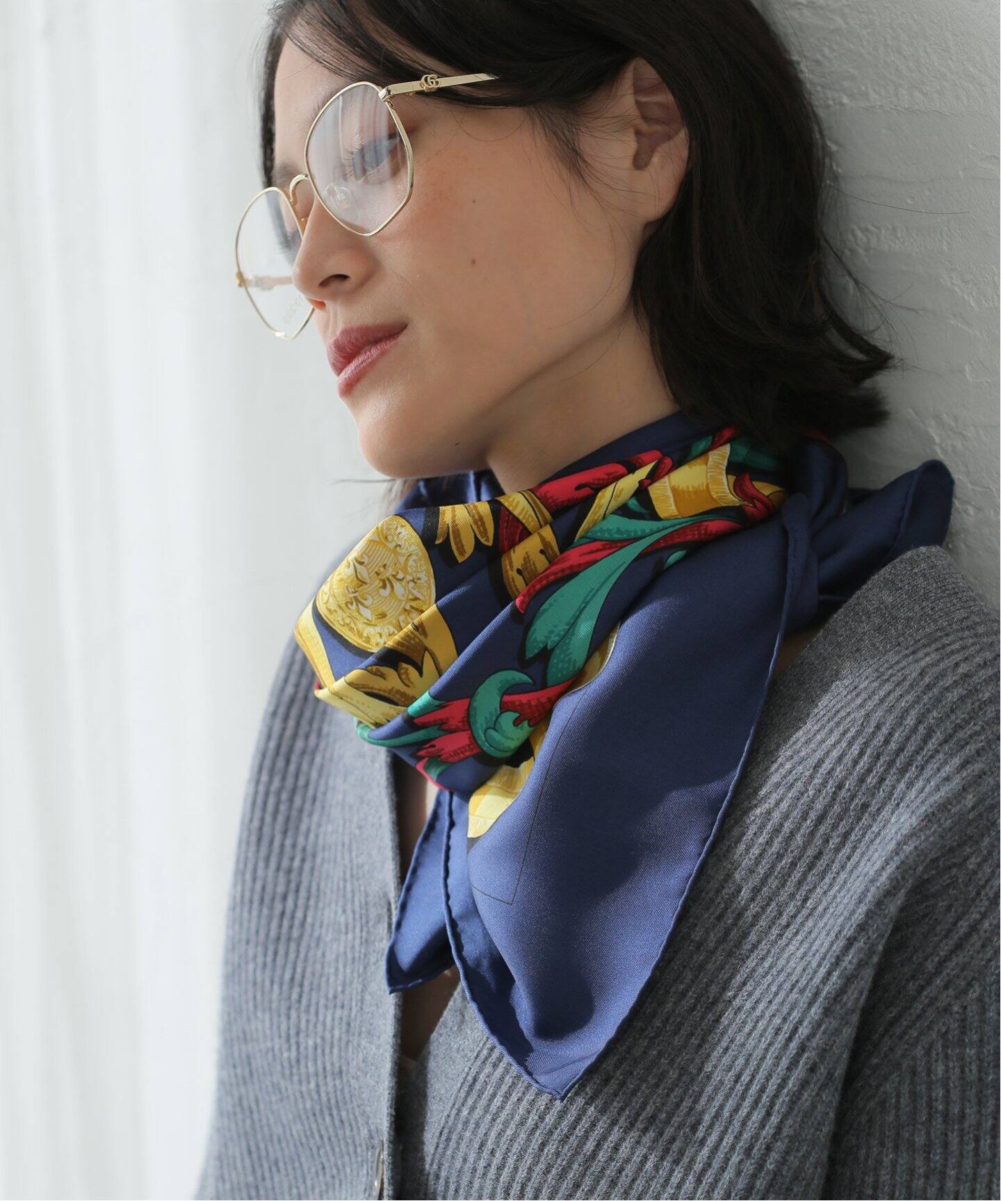 HERMES エルメス カレ90 ARABESQUES アラベスク スカーフ シルク  