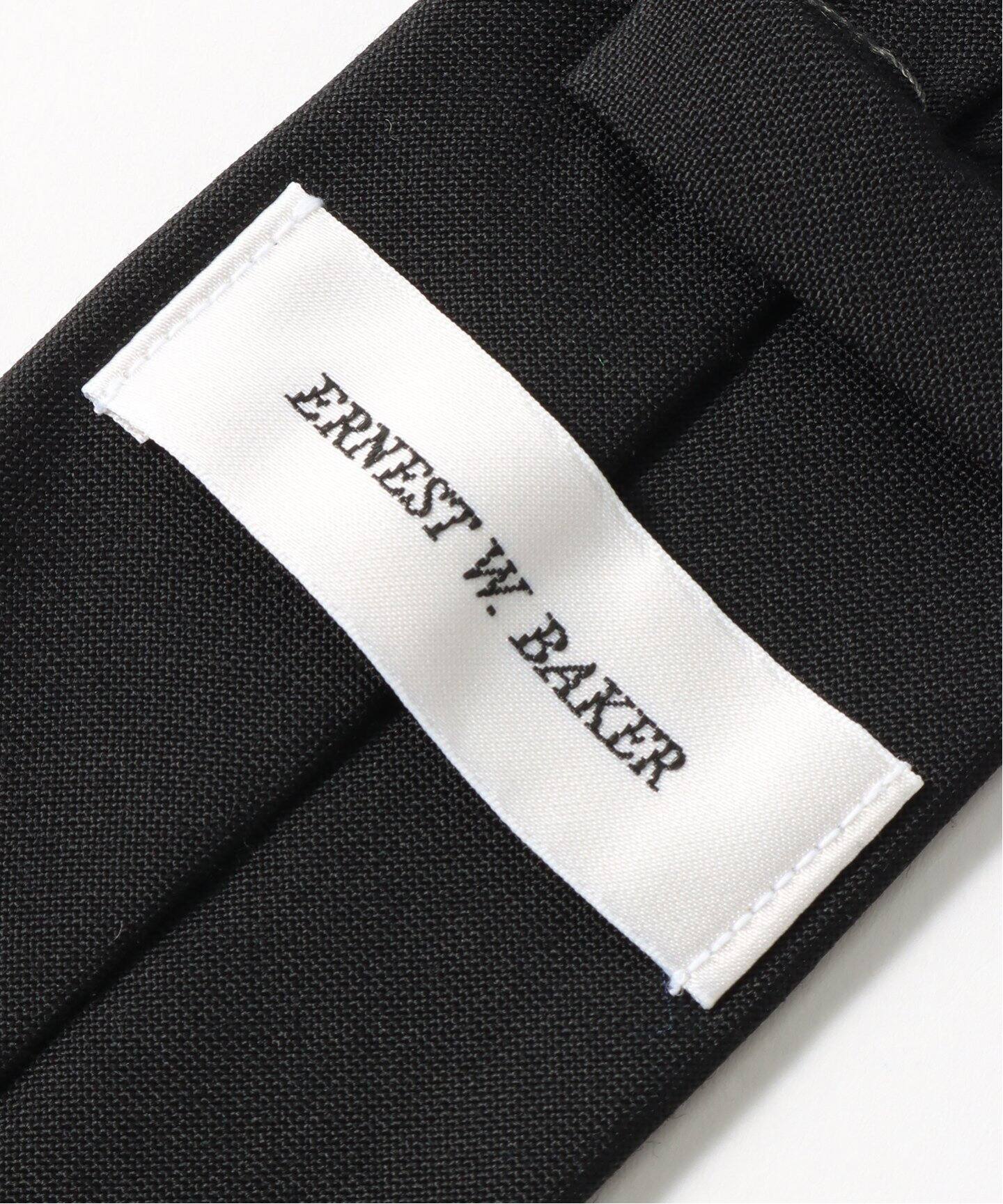 ERNEST W. BAKER / アーネストダブルベイカー】 EMBROIDERED TIE  