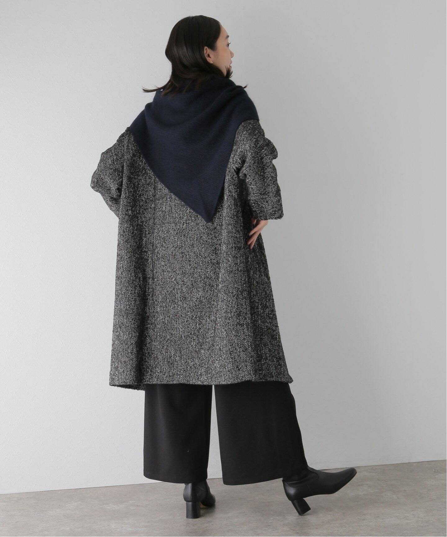 ASAUCE MELER / アソースメレ】モヘア混フラッフィートライアングル  