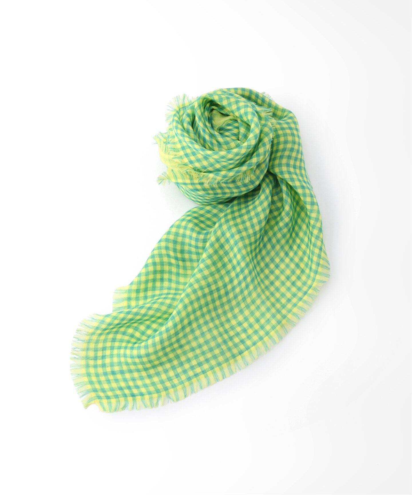 THROW / スロー】 Reversible Gingham Checkストール（ストール 