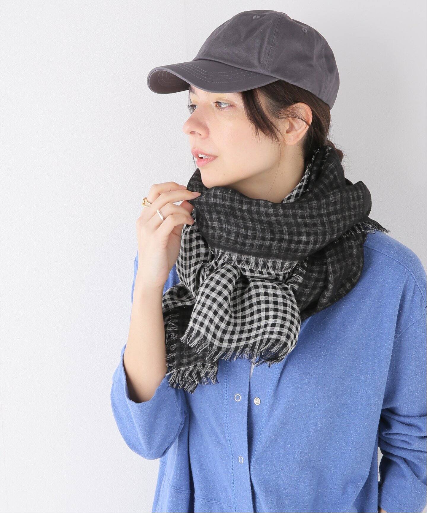 THROW / スロー】 Reversible Gingham Checkストール（ストール 