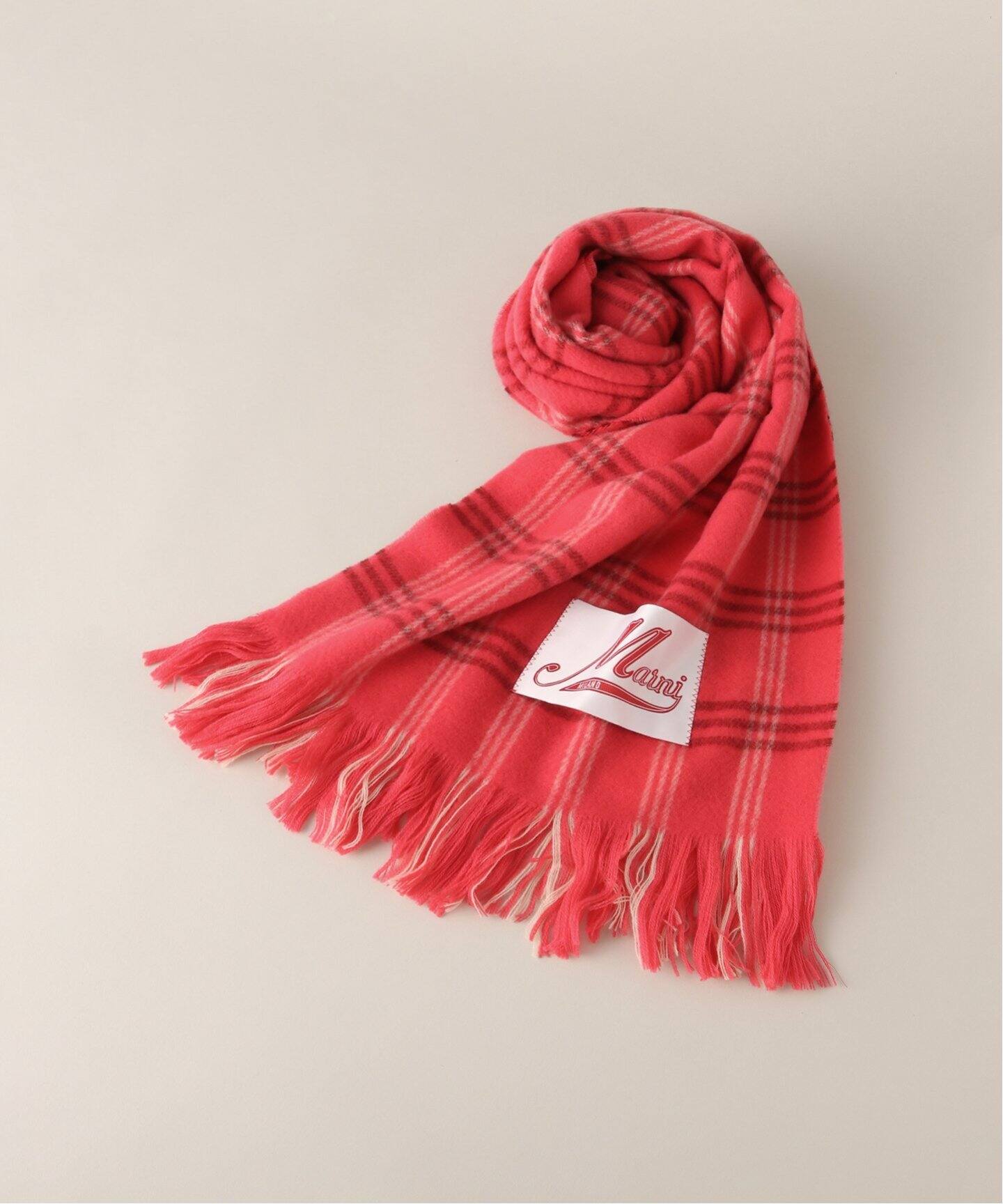 ≪一部店舗+WEB限定≫【MARNI/マルニ】WOOL CHECK SCARF  