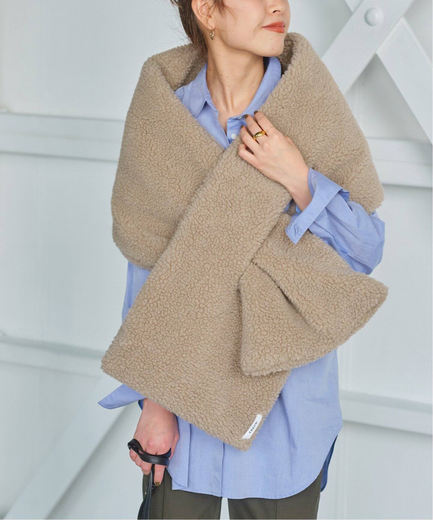 Hender Scheme caterpillar スクイグル大判ストール 