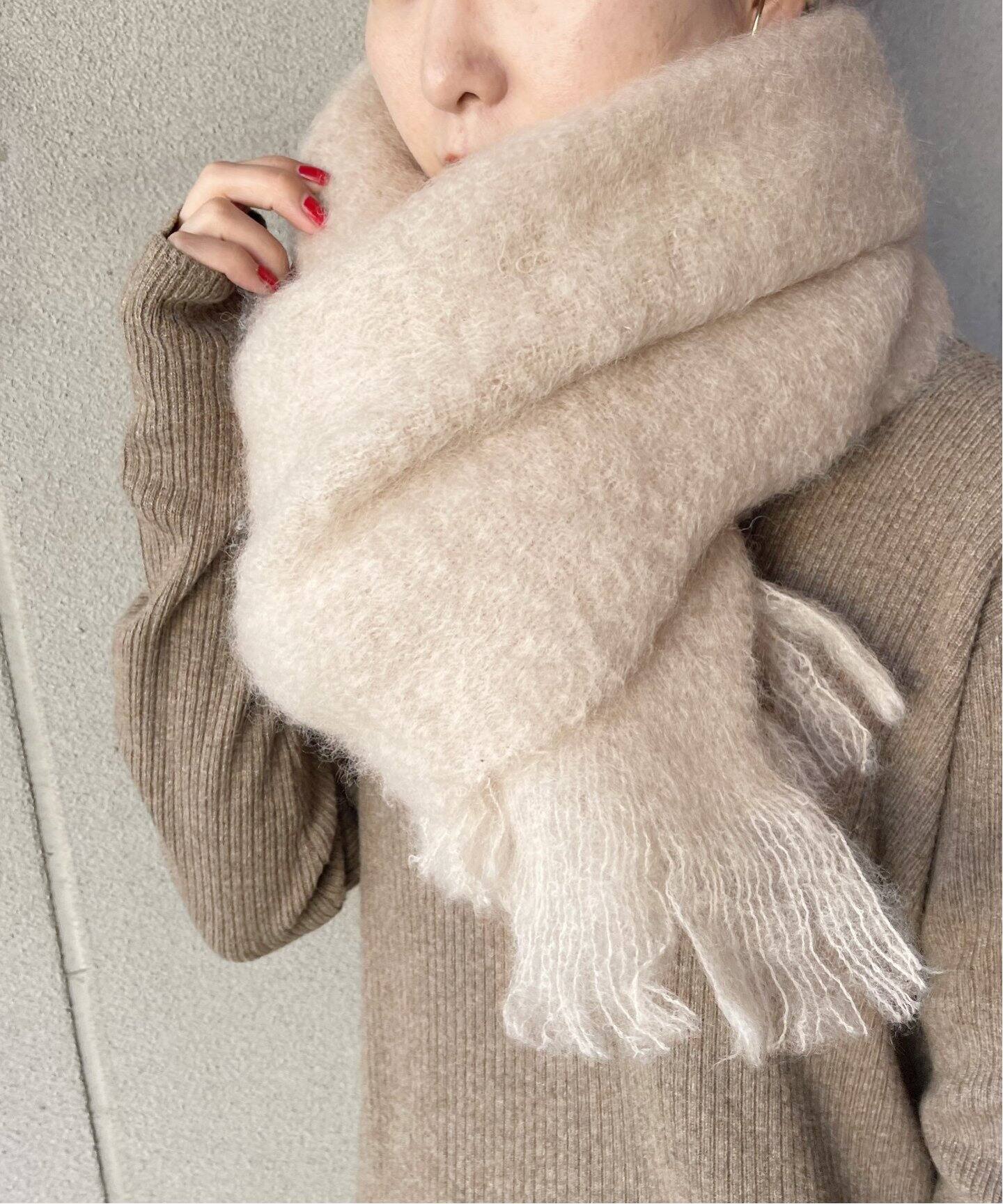 MANTAS EZCARAY /マンタスエスカライ】 モヘヤストール35*170  