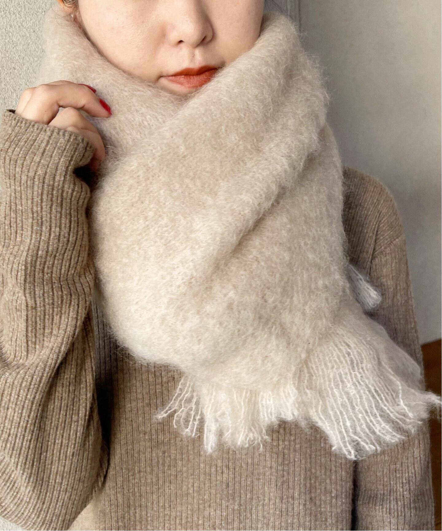 MANTAS EZCARAY /マンタスエスカライ】 モヘヤストール35*170  