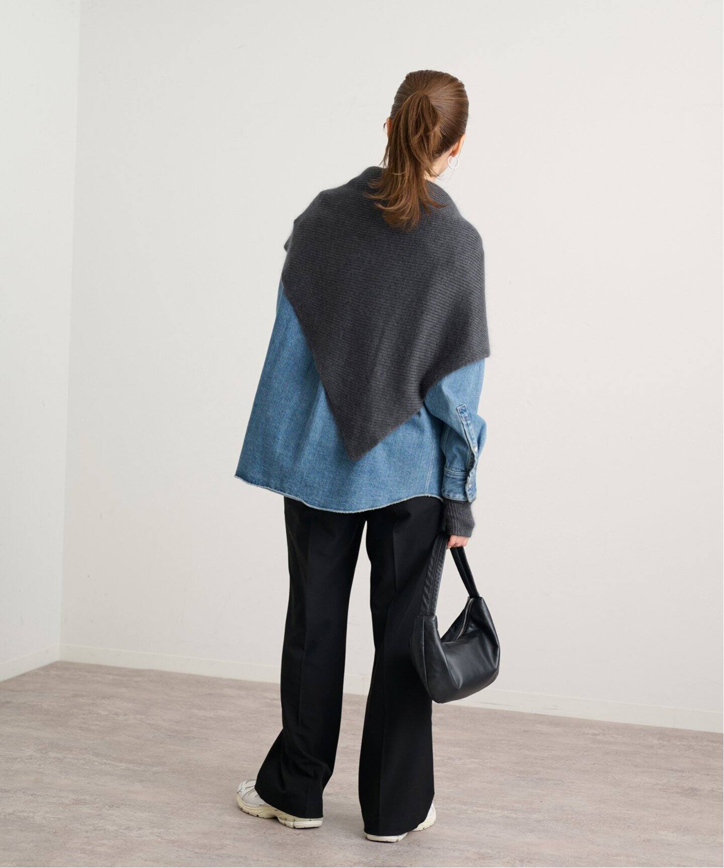 ASAUCE MELER/アソースメレ】EXキッドモヘヤウール トライアングル  