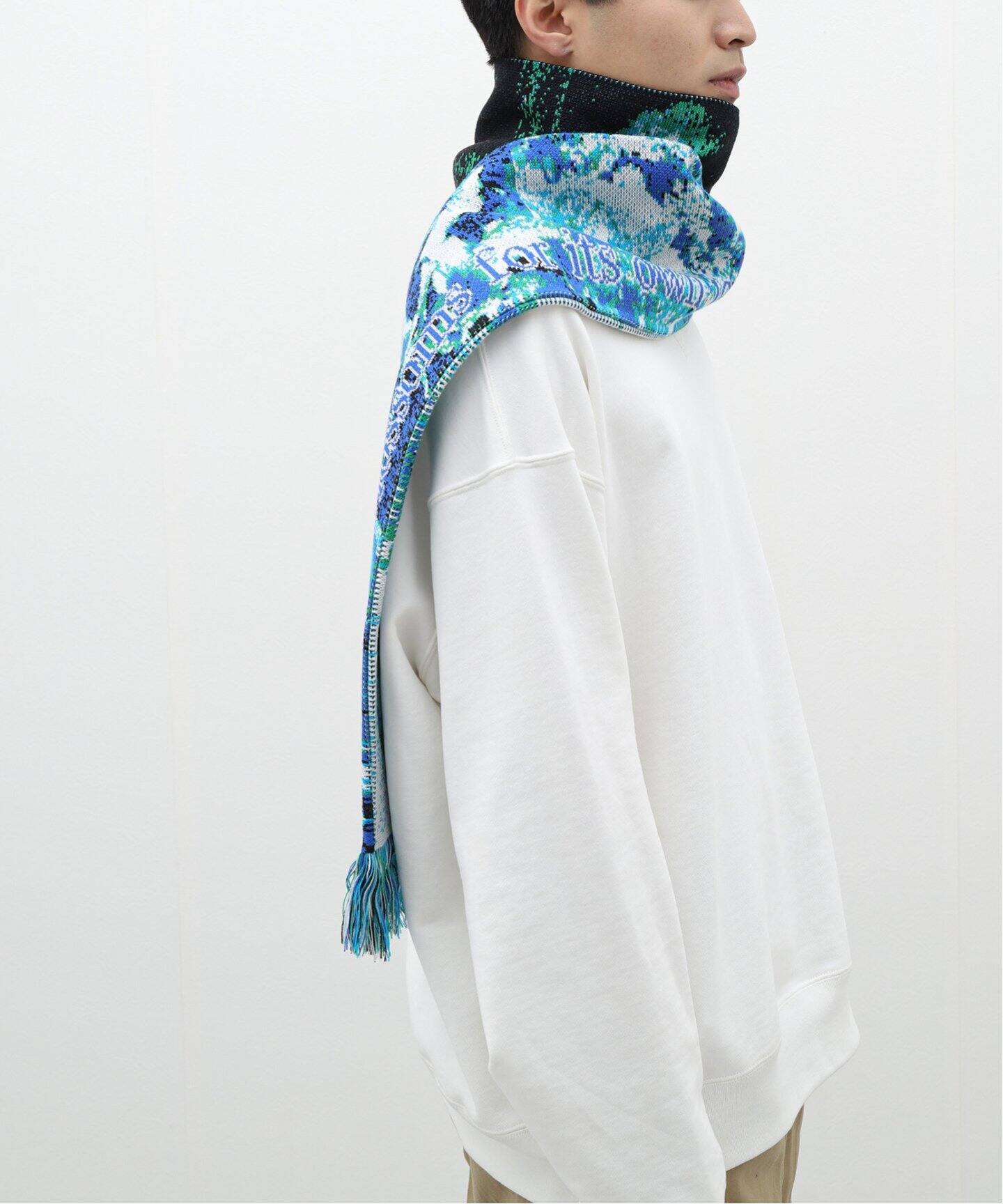 Montmartrenewyork Blue Oeil Scarf（MONTMARTRE NEW YORK 