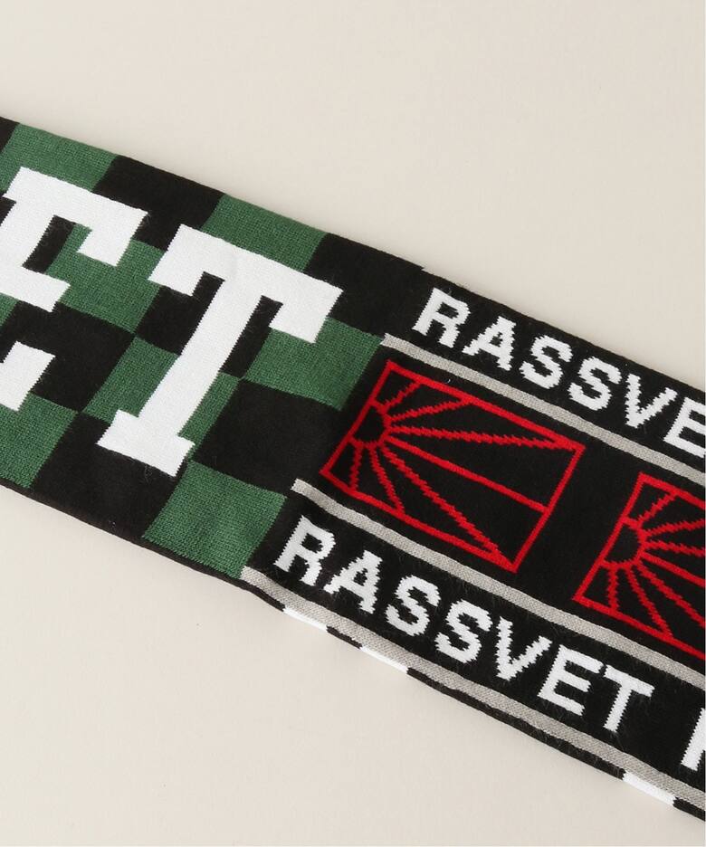 【RASSVET/ラスベート】 MULTI PANEL SPORTS SCARF KNIT：マフラー（マフラー）｜Oriens JOURNAL