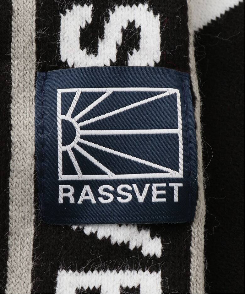 【RASSVET/ラスベート】 MULTI PANEL SPORTS SCARF KNIT：マフラー（マフラー）｜Oriens JOURNAL