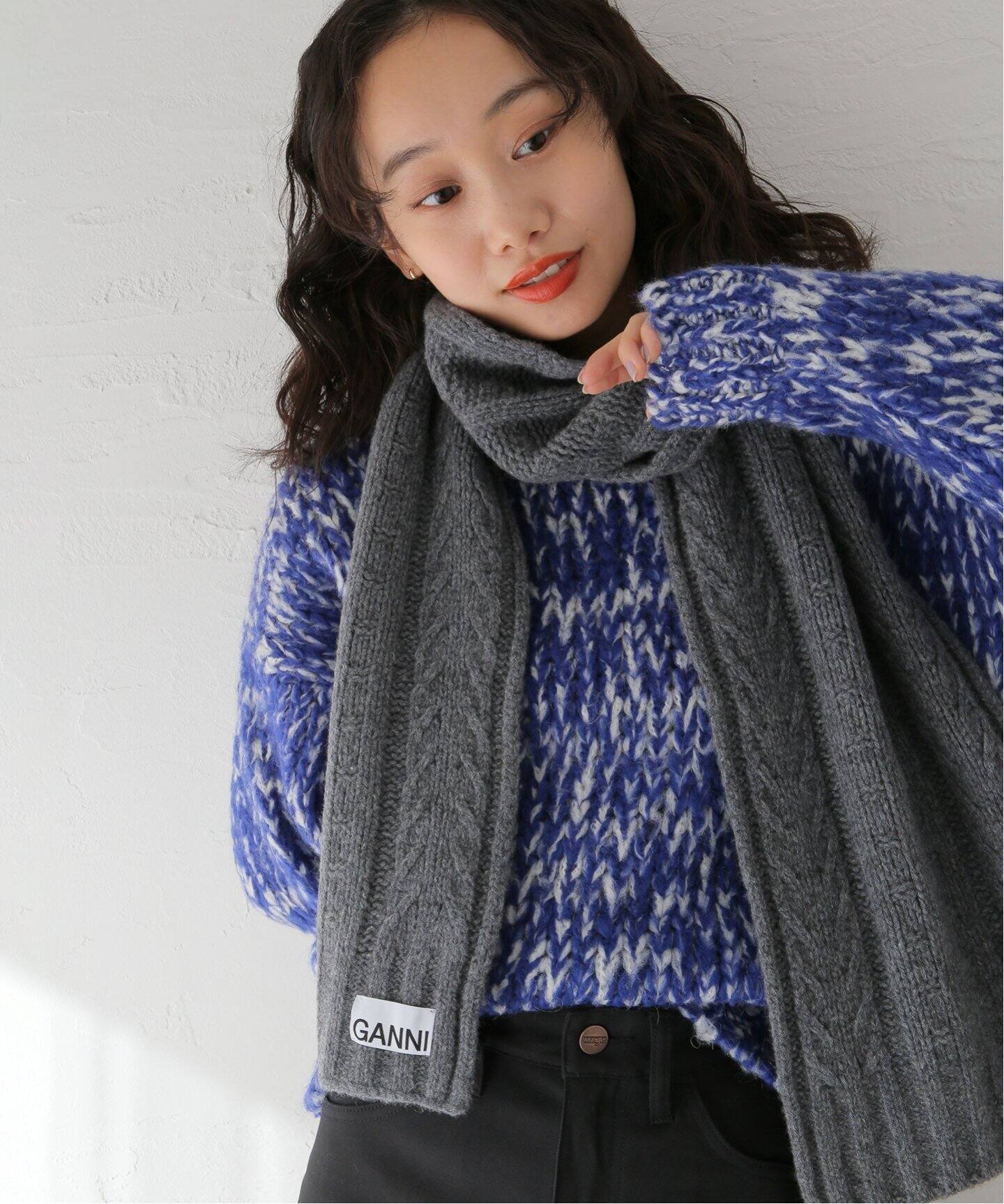 GANNI / ガニー】Cable Scarf：マフラー（マフラー）｜Oriens JOURNAL  