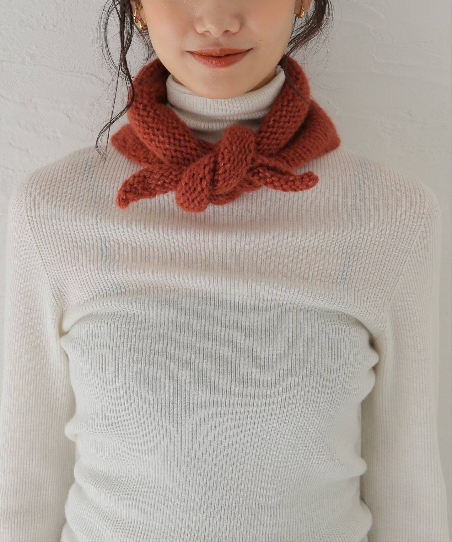 ALBUM DI FAMIGLIA/アルバム ディ ファミリア】 HAND KNITTED SCARF 