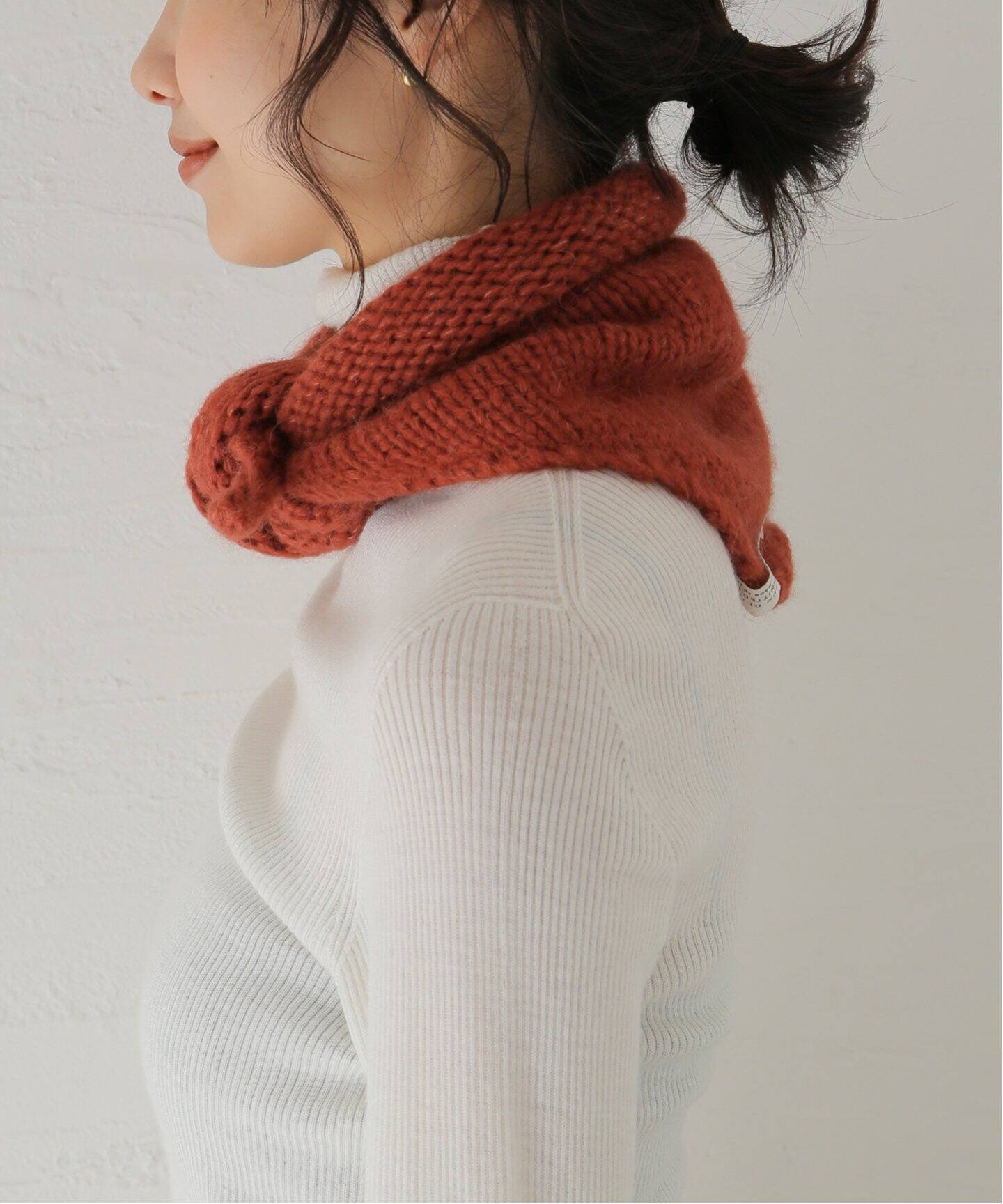 ALBUM DI FAMIGLIA/アルバム ディ ファミリア】 HAND KNITTED SCARF 