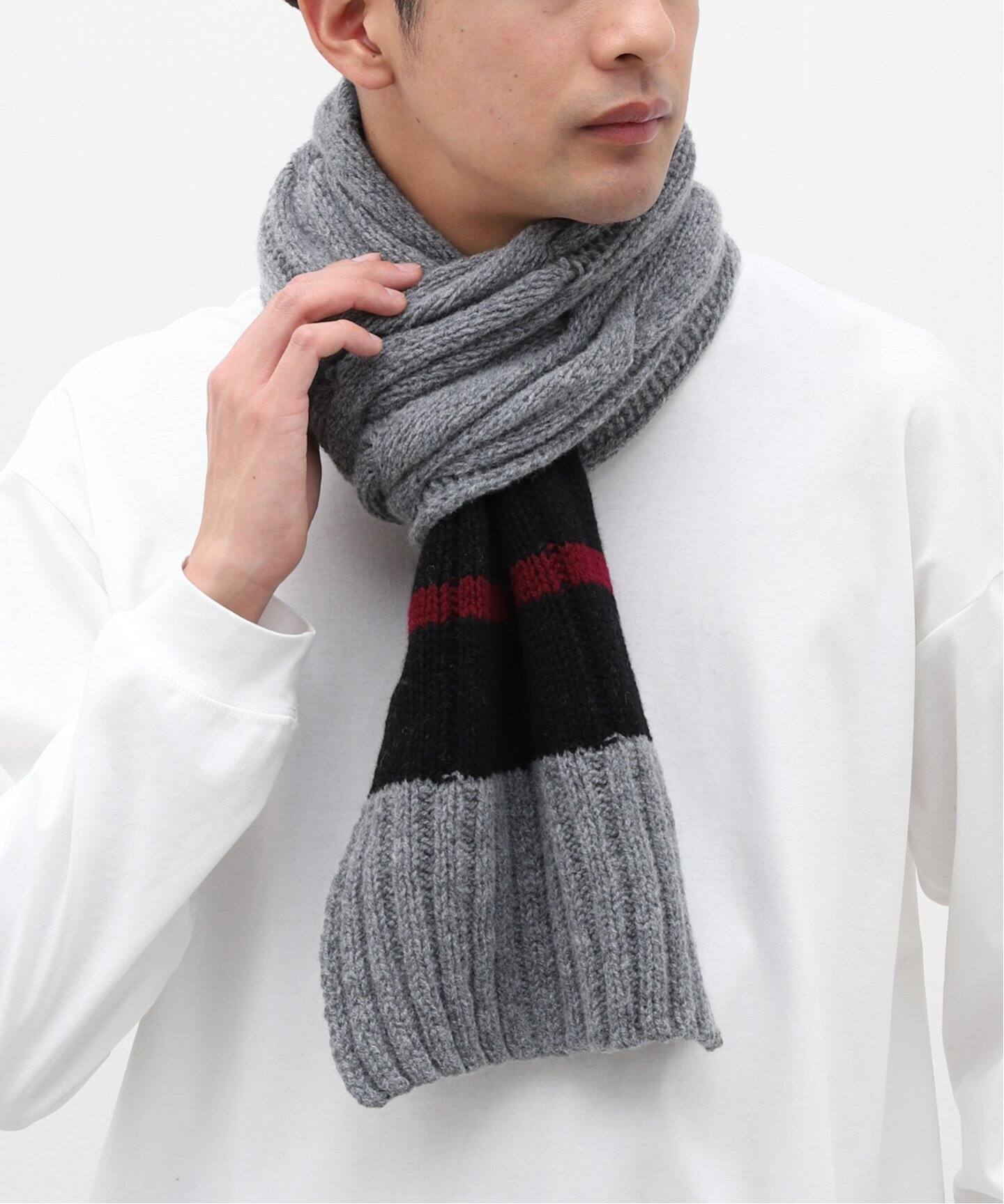INVERALLAN / インバーアラン】CRICKET STRIPE SCARF（マフラー 