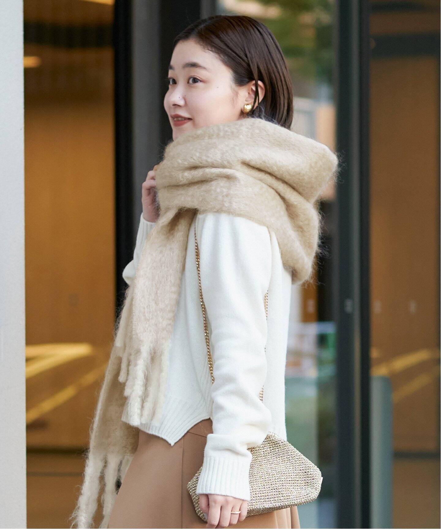 THROW/スロー】Color Mohair Wool mix マフラー（ストール）｜IENA  