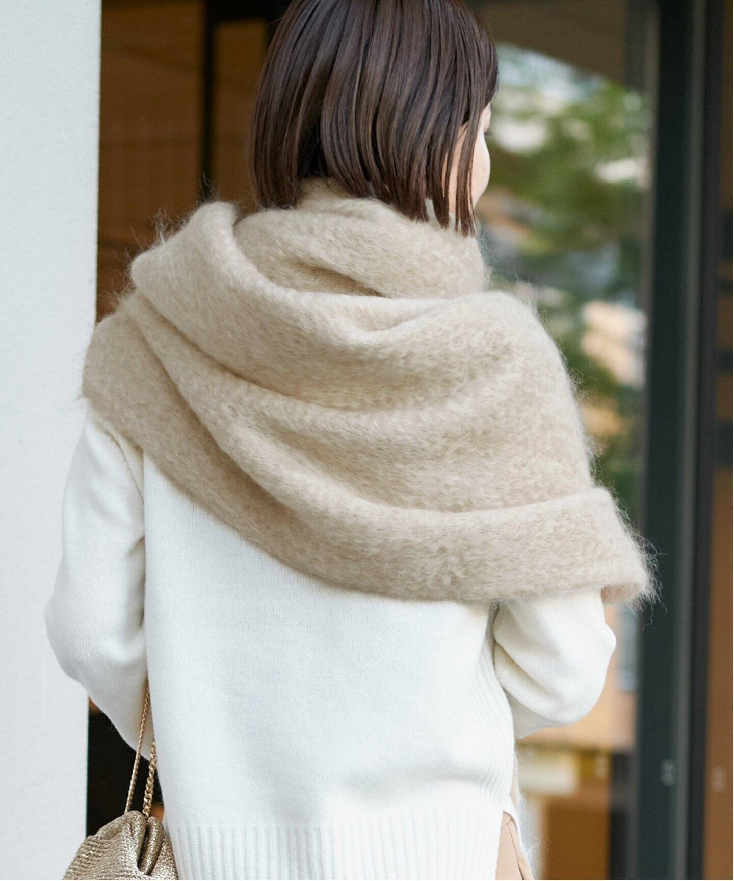 THROW/スロー】Color Mohair Wool mix マフラー（ストール）｜IENA  