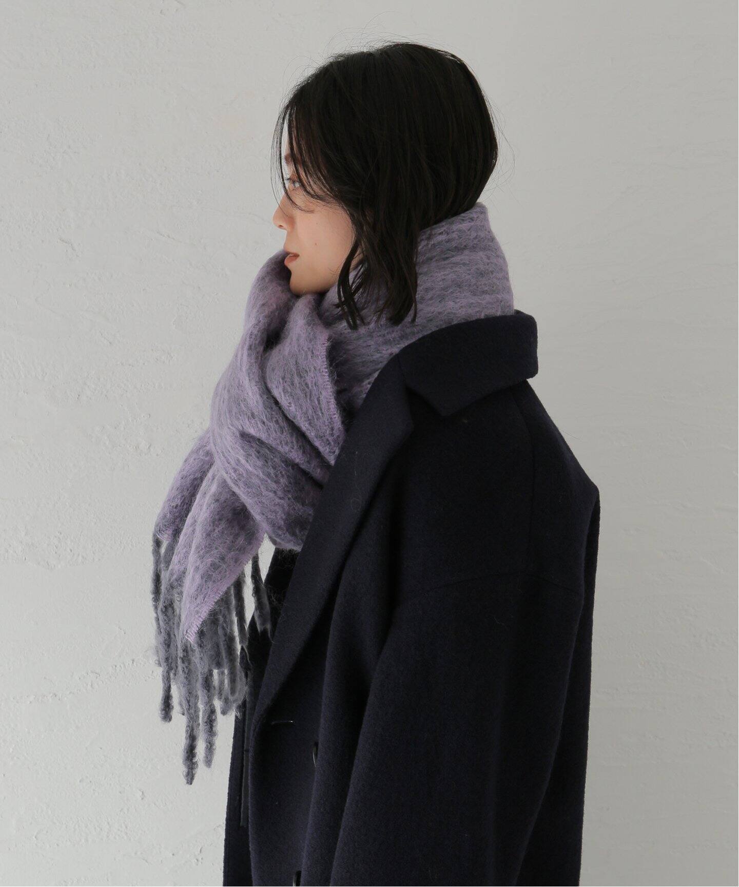 THROW/スロー】Color Mohair Wool mix マフラー（ストール）｜IENA  