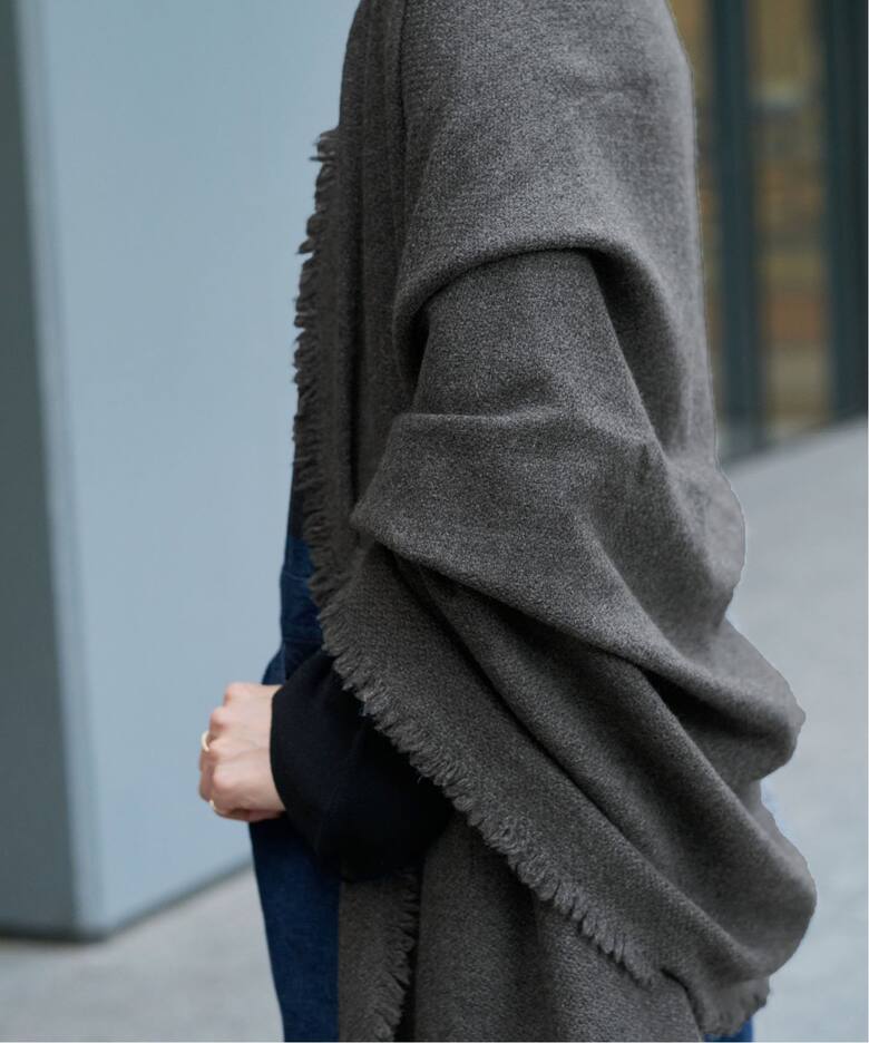 NIMNIMDUAI/ニムニムデュアイ】PLAIN THICK カシミヤストール  