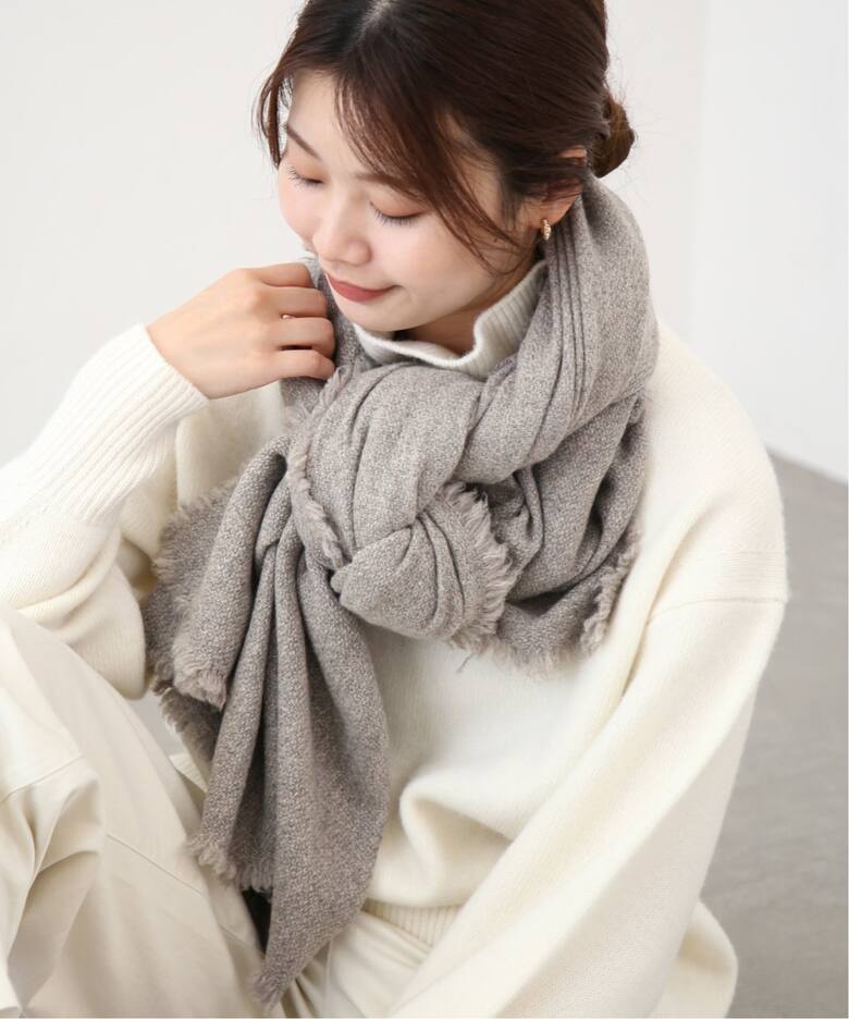 NIMNIMDUAI/ニムニムデュアイ】PLAIN THICK カシミヤストール  