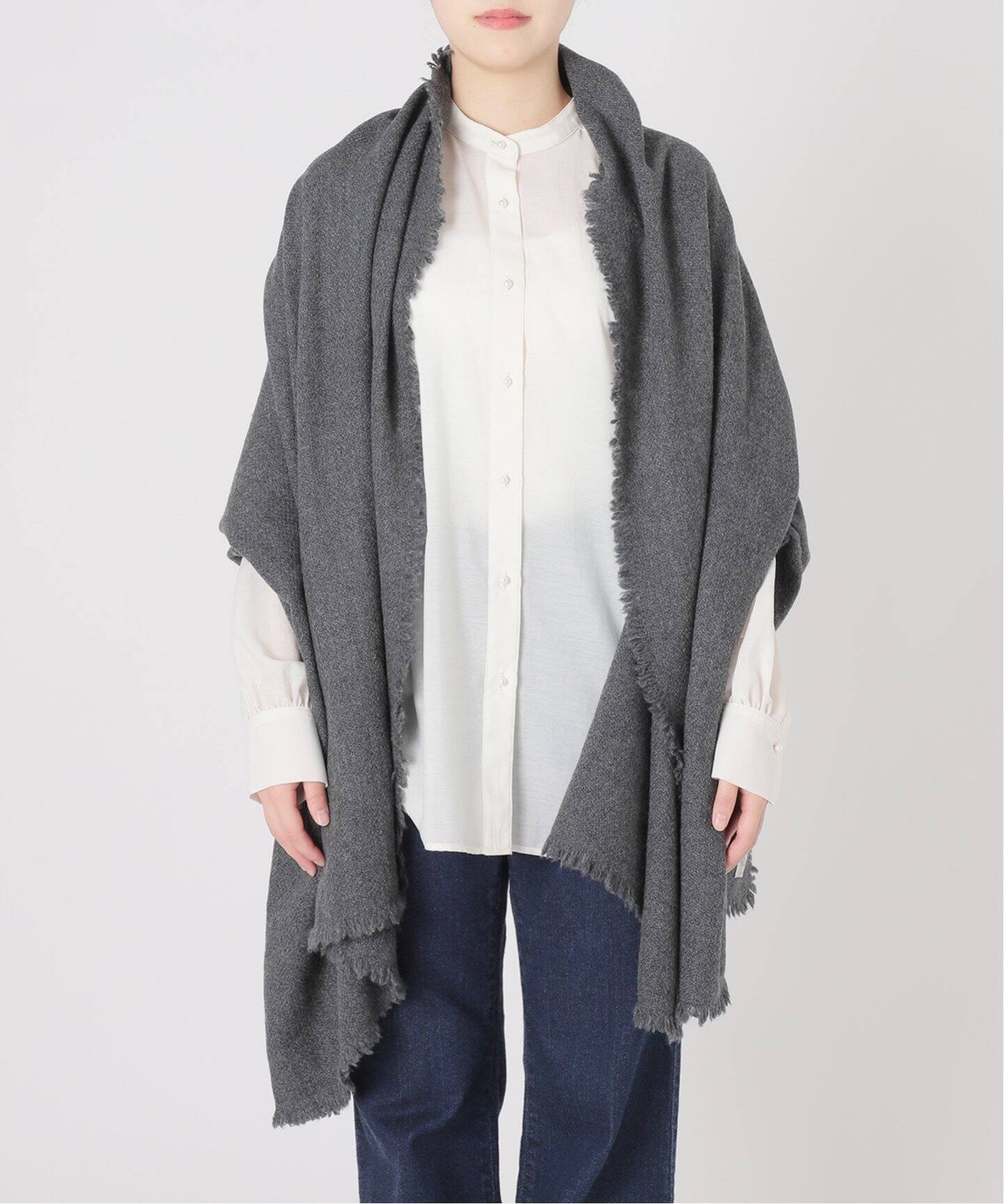 NIMNIMDUAI/ニムニムデュアイ】PLAIN THICK カシミヤストール  